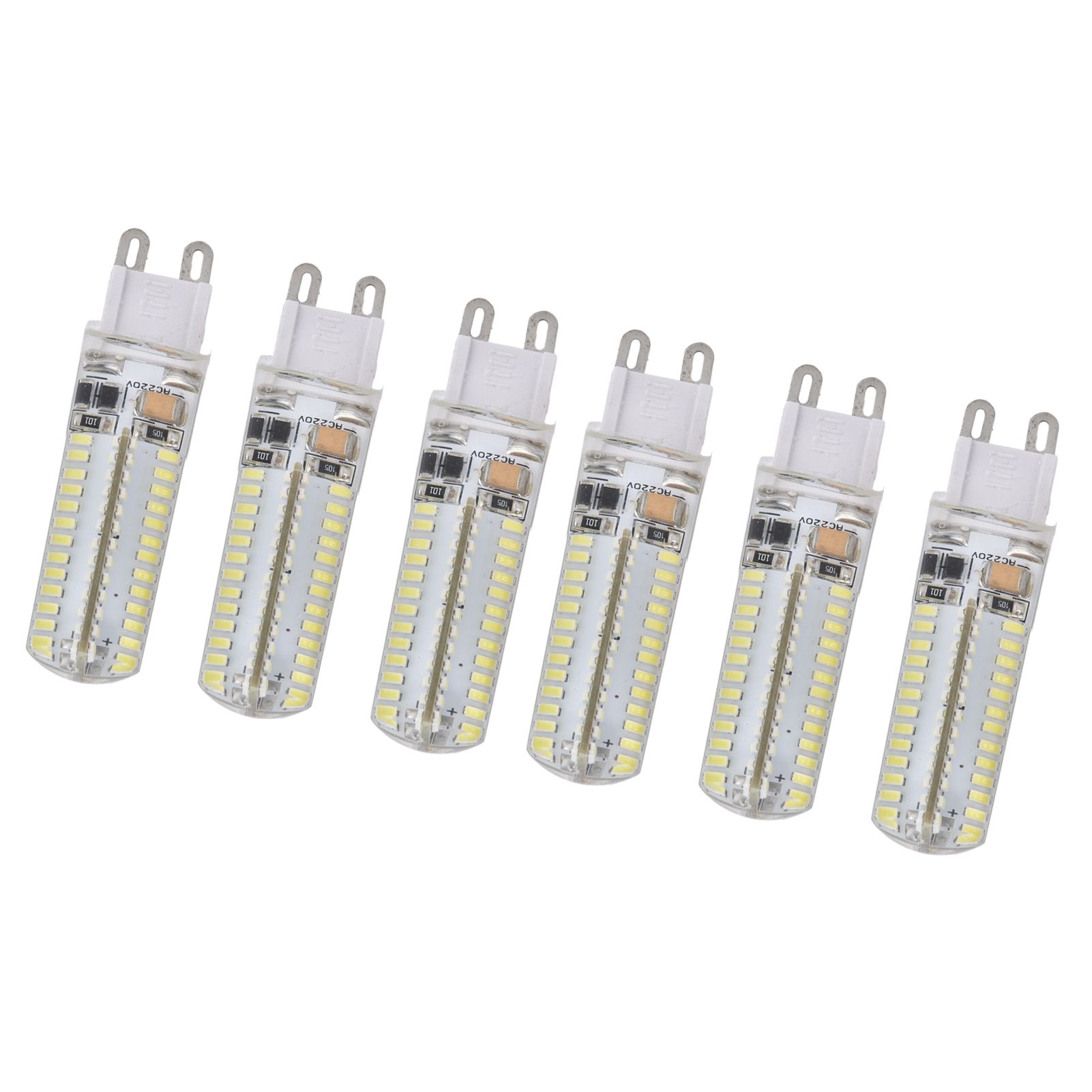 6Pcs G9 Silicone Bulbs 5W 104LED Light Bulb IP45 Waterproof for Home view 4