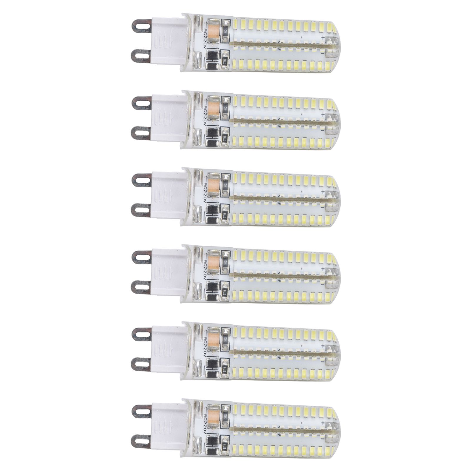 6Pcs G9 Silicone Bulbs 5W 104LED Light Bulb IP45 Waterproof for Home view 6
