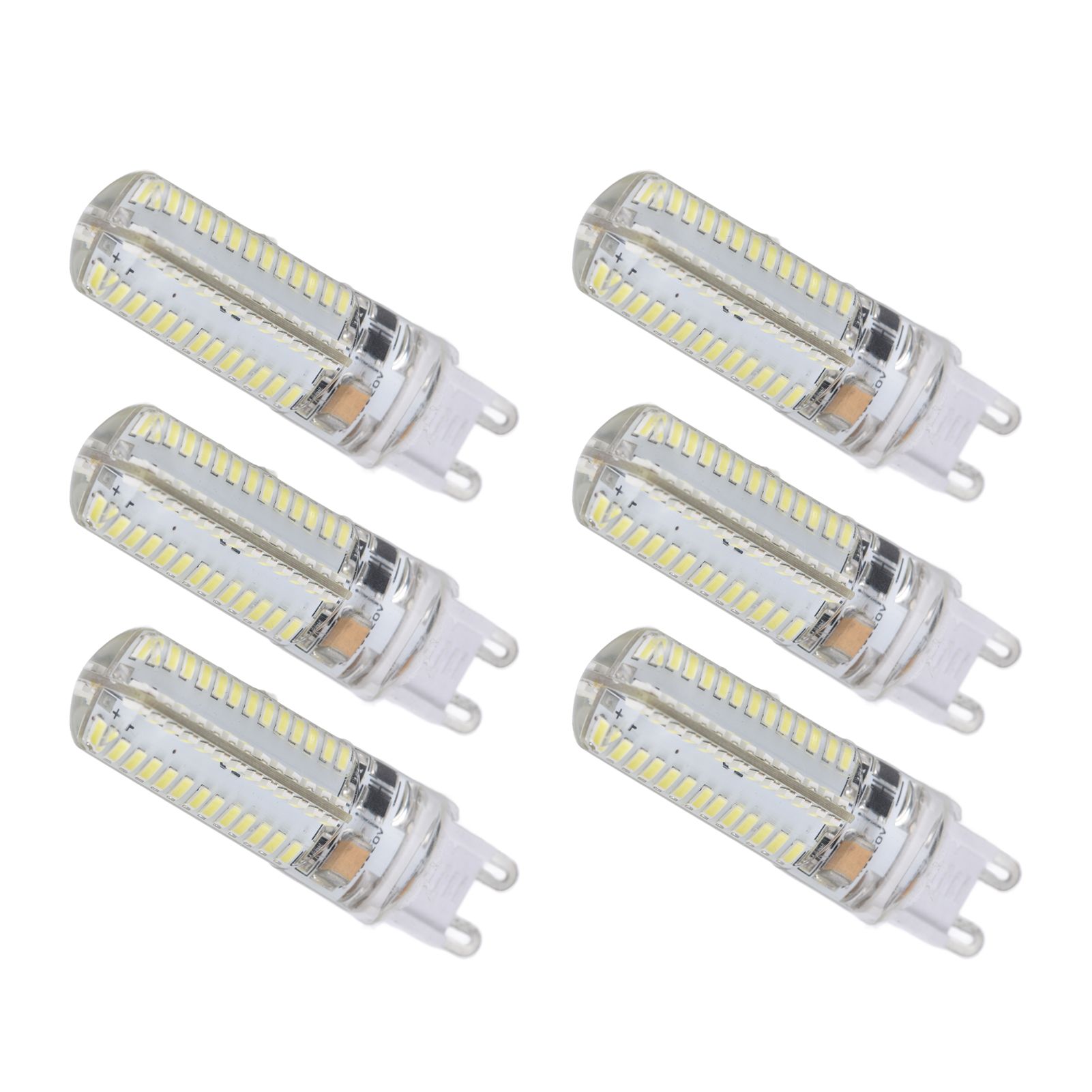 6Pcs G9 Silicone Bulbs 5W 104LED Light Bulb IP45 Waterproof for Home view 9