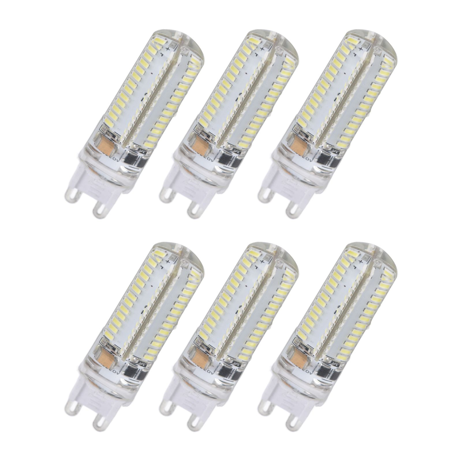 6Pcs G9 Silicone Bulbs 5W 104LED Light Bulb IP45 Waterproof for Home view 10