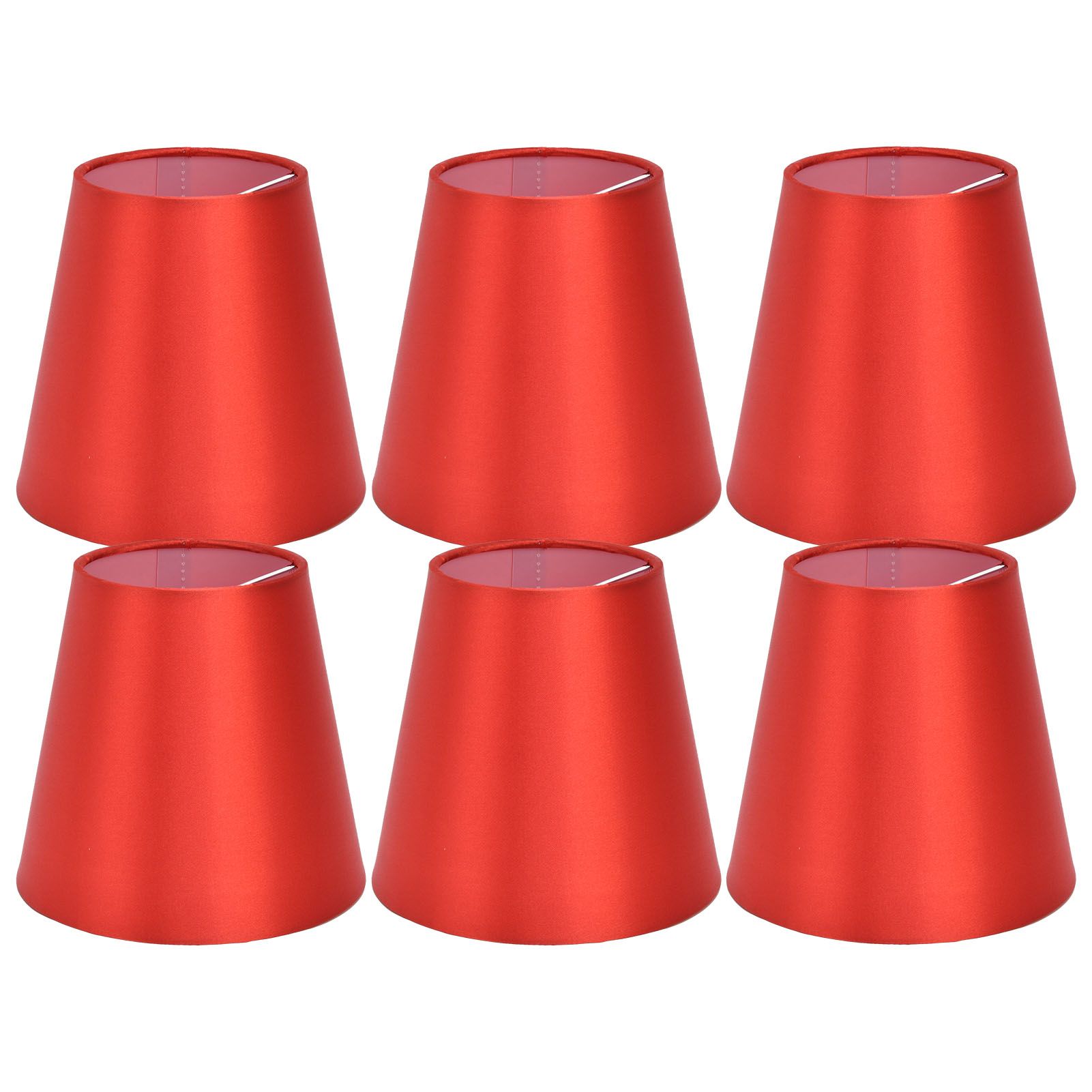 6PCS E14 Lamp Shade Fabric Lampshade Table Lamp Ceiling Lamp Shade for Bedroom