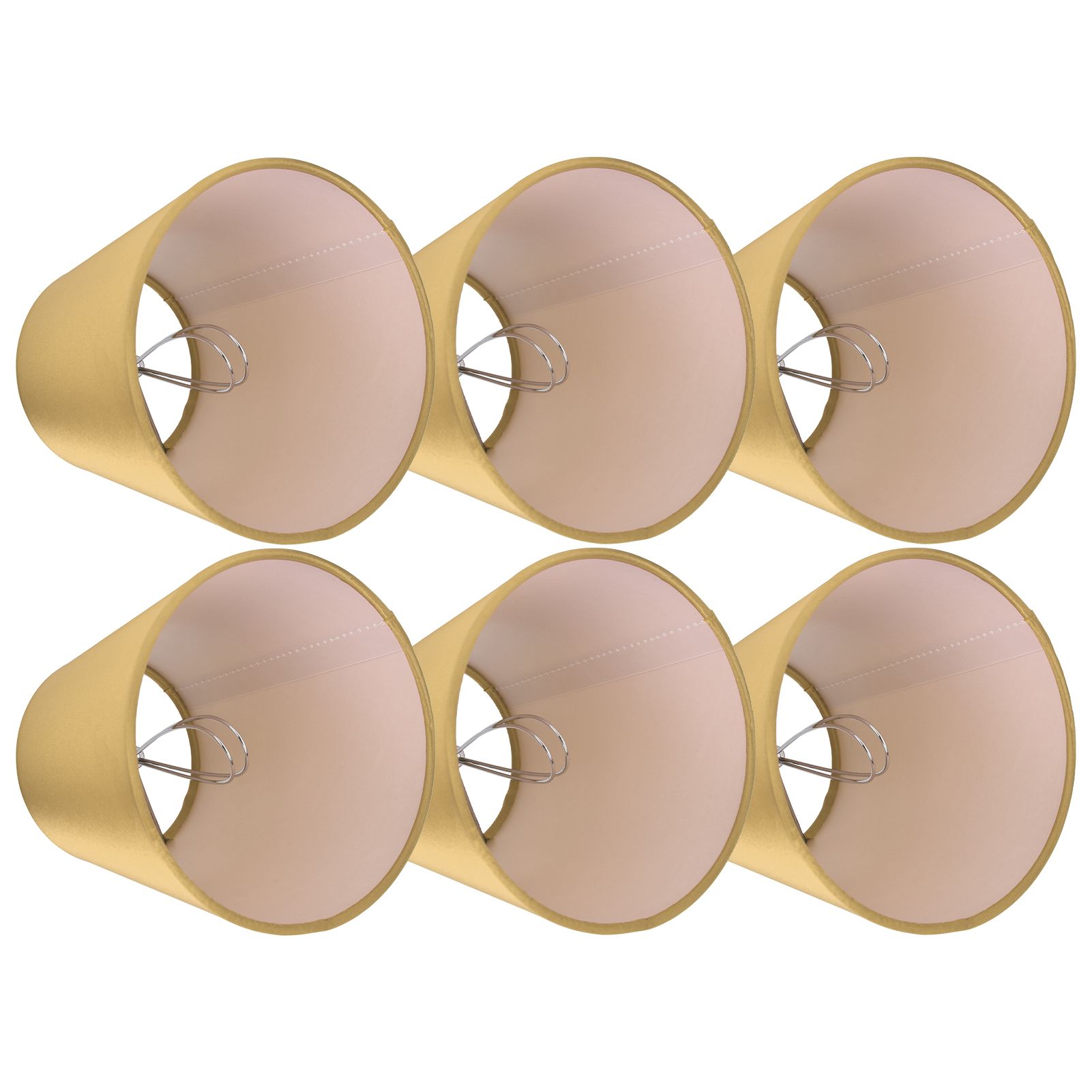 6PCS E14 Lamp Shade Fabric Lampshade Table Lamp Ceiling Lamp Shade for Bedroom view 7