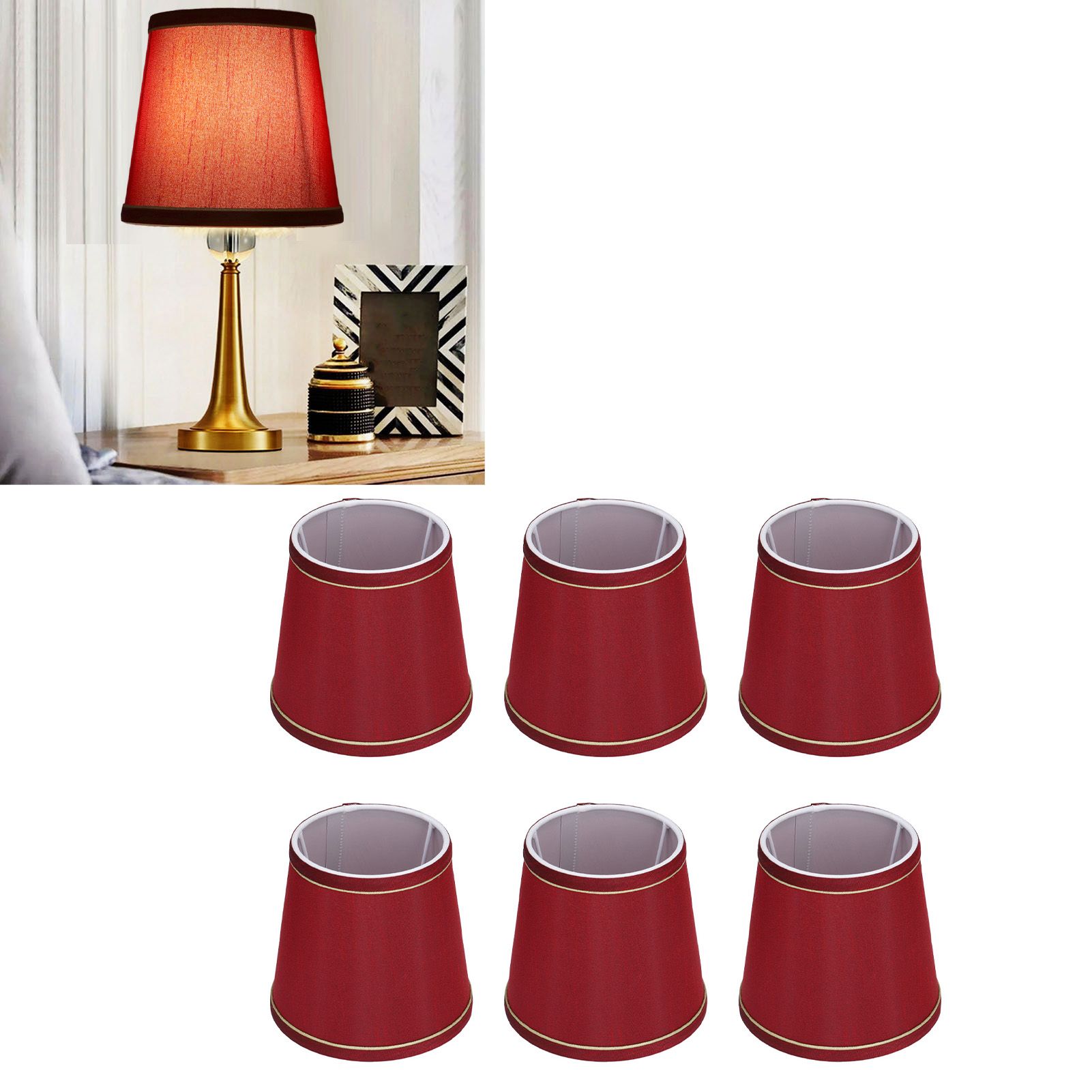 6PCS Fabric Lampshade Modern Simple Fabric Light Lampshade Phnom Penh view 12