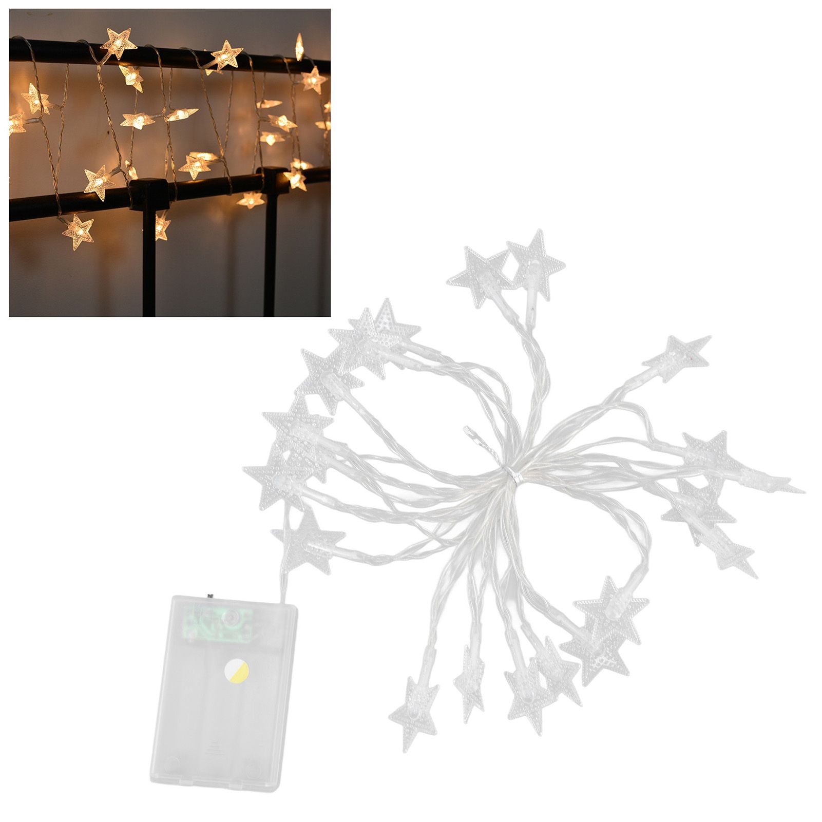 String Lights 20 LED Beads 3meters Indoor Decorative Light Star Shape Bulb view 11