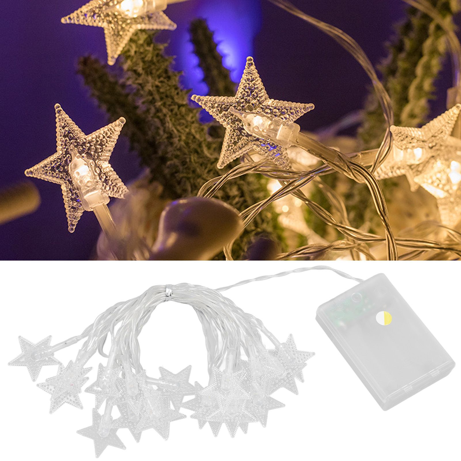 String Lights 20 LED Beads 3meters Indoor Decorative Light Star Shape Bulb view 12