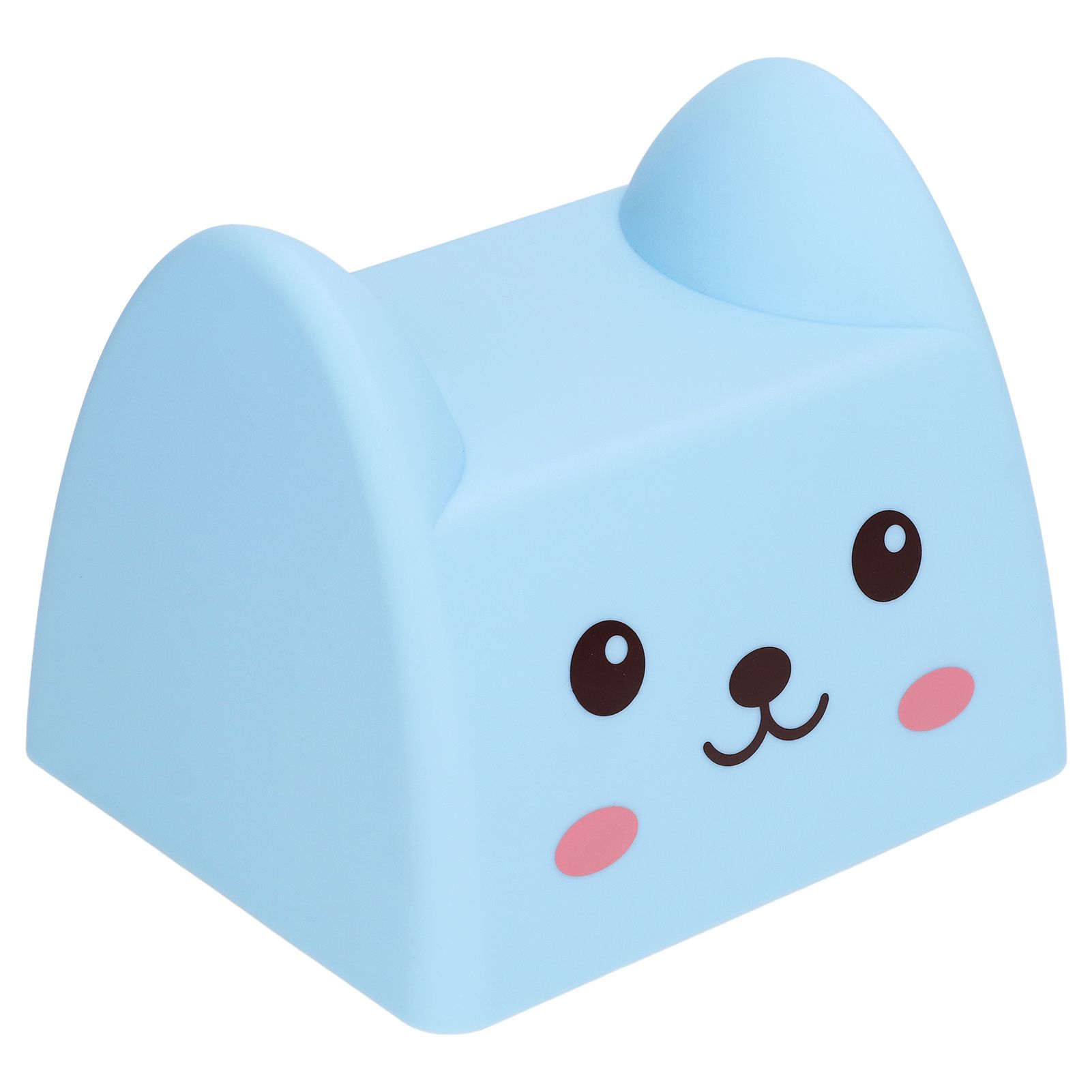 Night Lamp Exquisite Cute Blue Cat Shape White Light Source Interesting view 6
