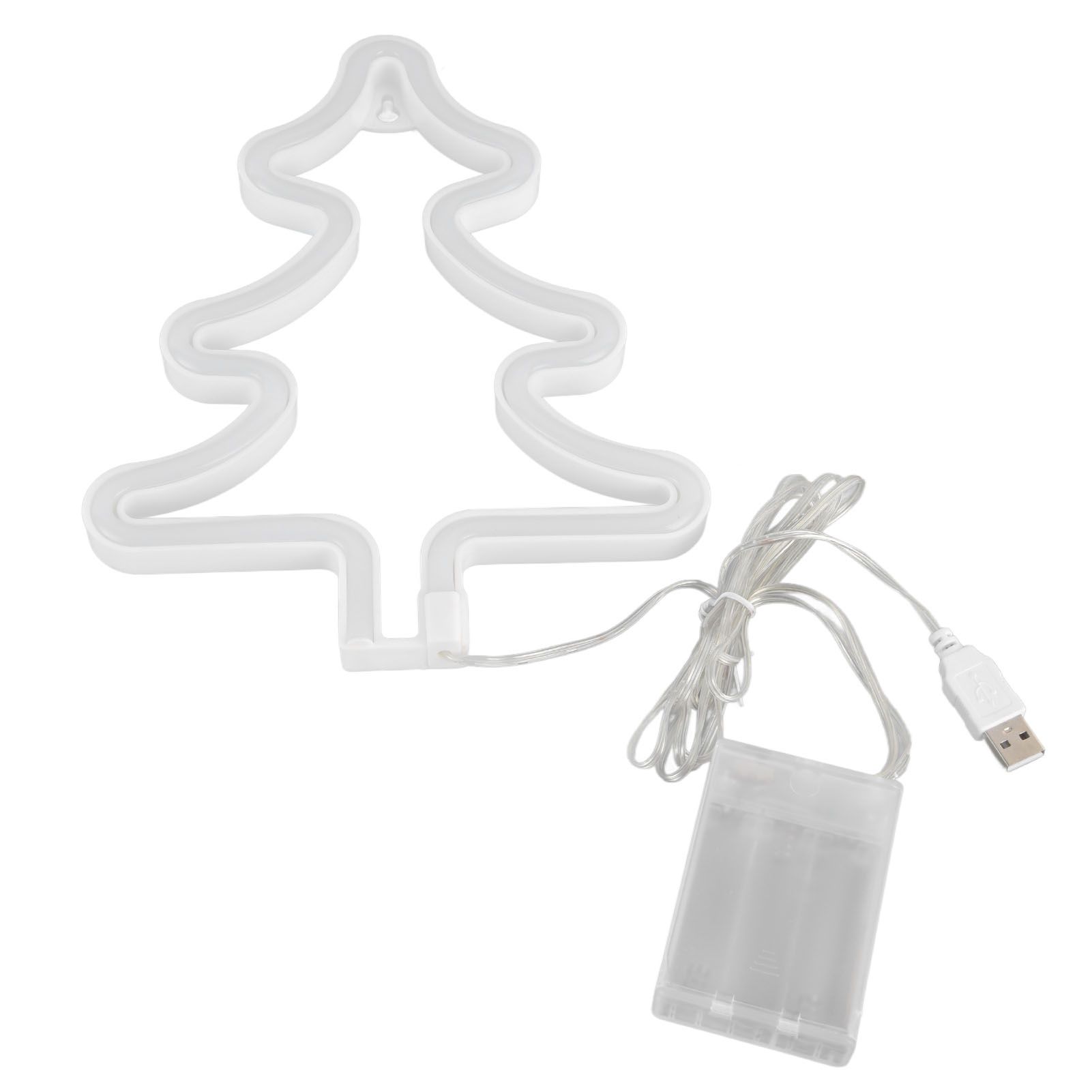 Led Light Sign Green Christmas Trees Safe Stable Unique Shape Wide Application view 3
