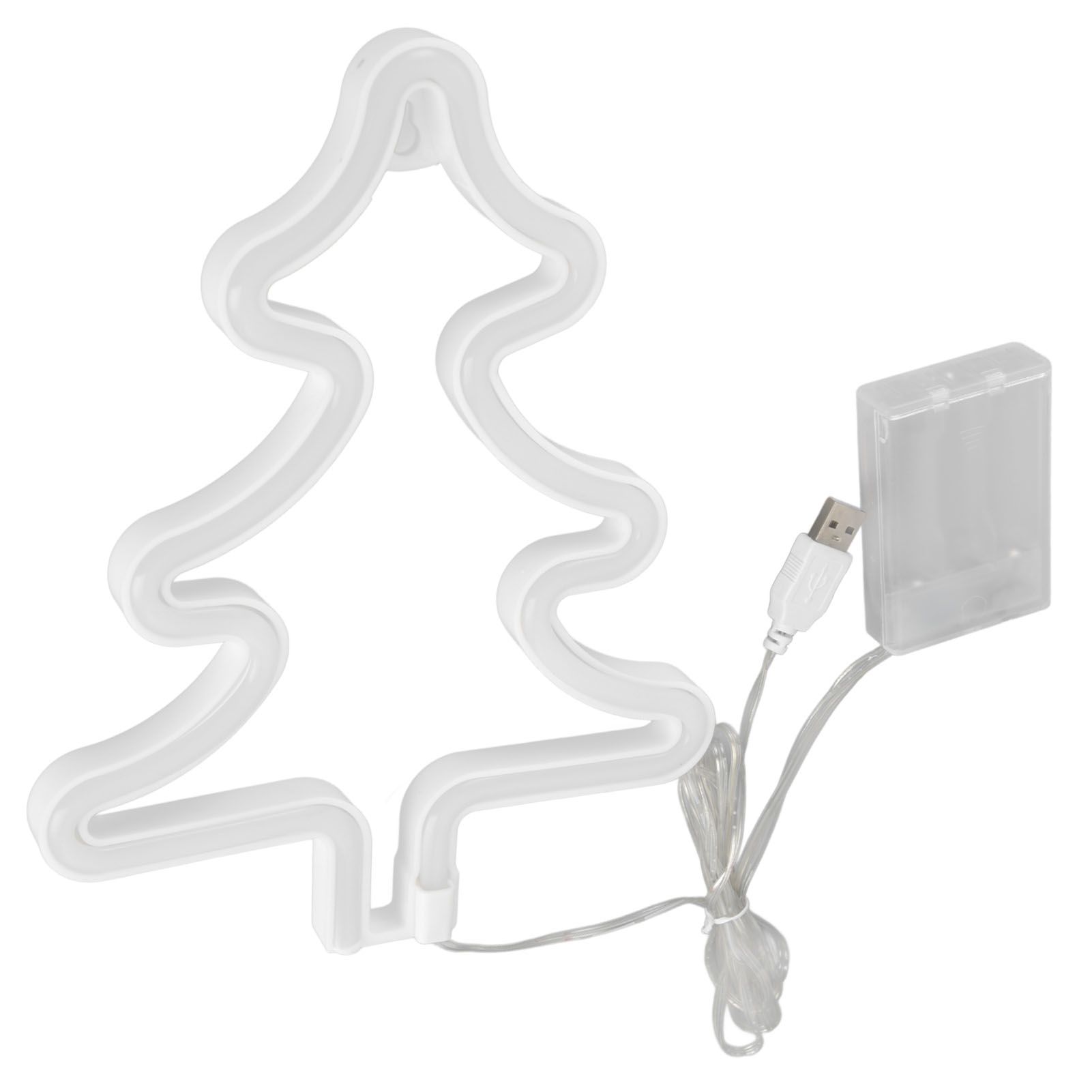 Led Light Sign Green Christmas Trees Safe Stable Unique Shape Wide Application view 7