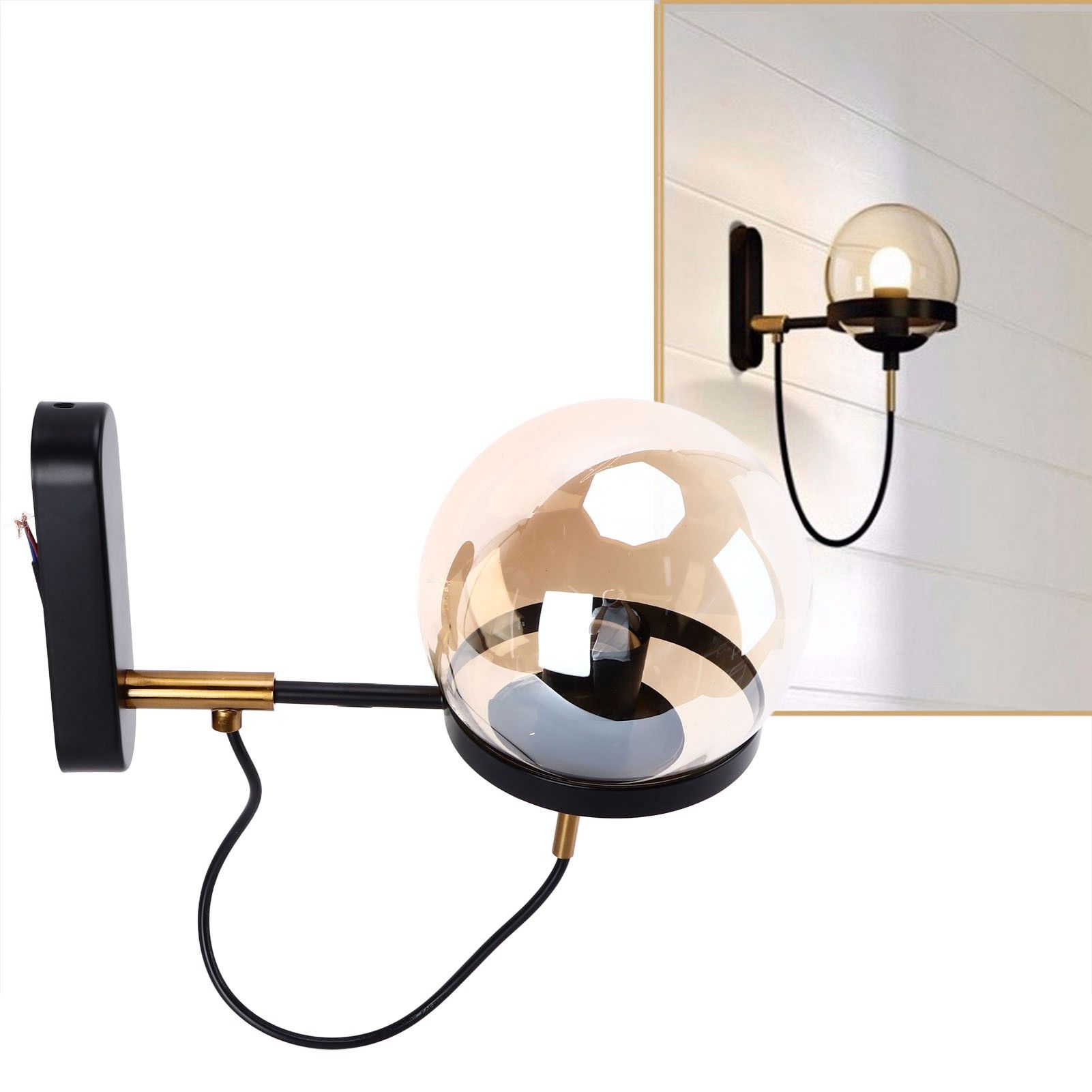Wall Lamp Blowing Technology Transparent Soft Lighting Fashion Design Glass view 11