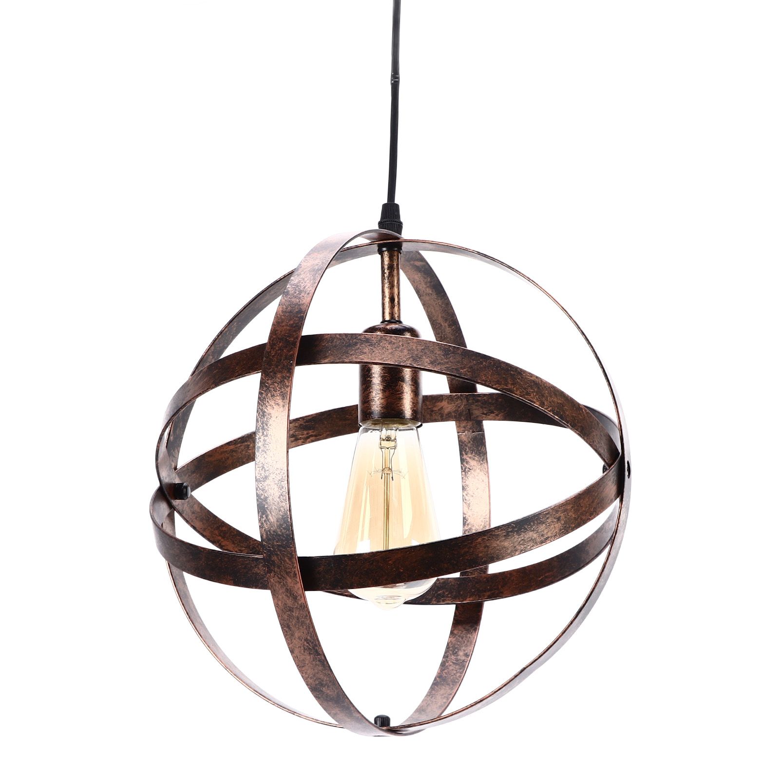 Ball Earth Chandelier Retro American Industry Warm Romantic Stable Firm Wall view 7