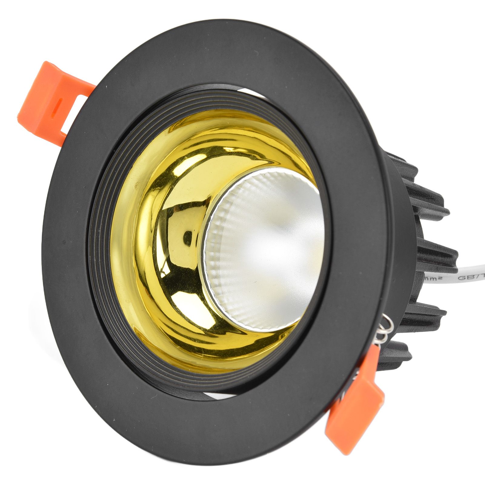 LED Downlight Aluminum Adjustable Angle Dustproof Ceiling Embedded Spotlight view 2