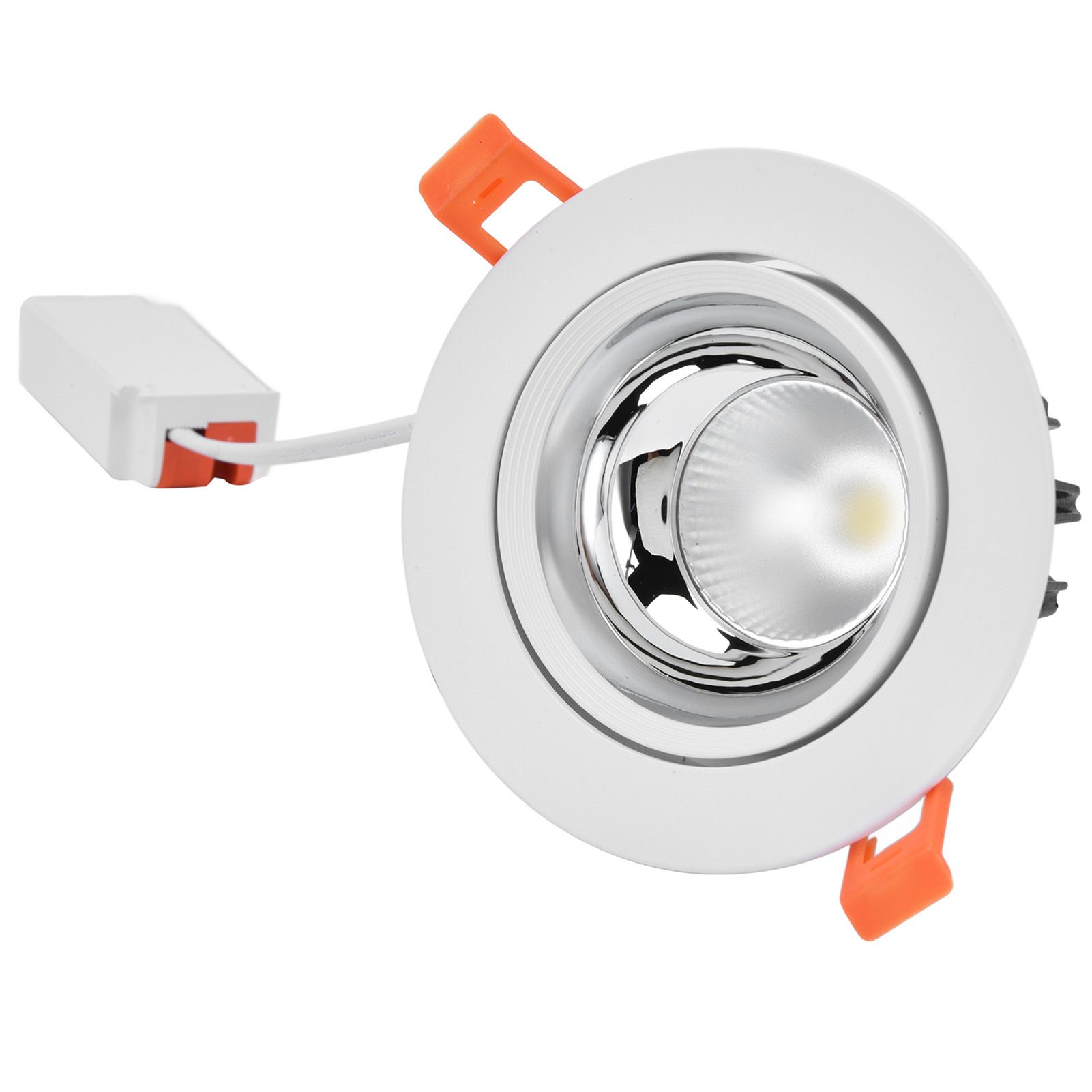 LED Downlight Aluminum Adjustable Angle Dustproof Ceiling Embedded Spotlight view 4