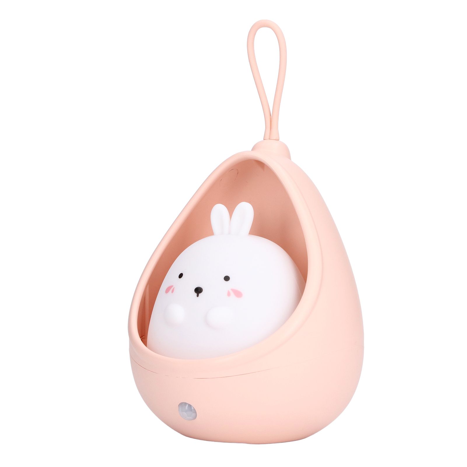 Night Light White Bunny Shape LED Kids Induction Night Lamp with USB Cable for view 2