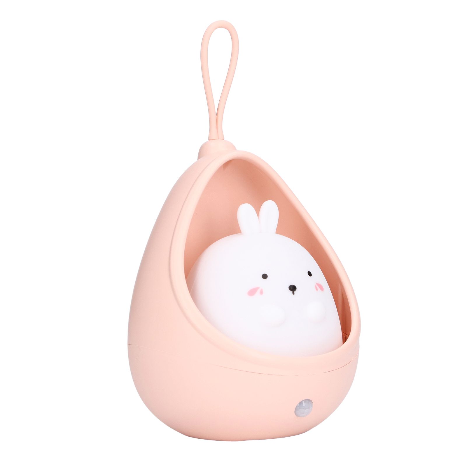 Night Light White Bunny Shape LED Kids Induction Night Lamp with USB Cable for view 3