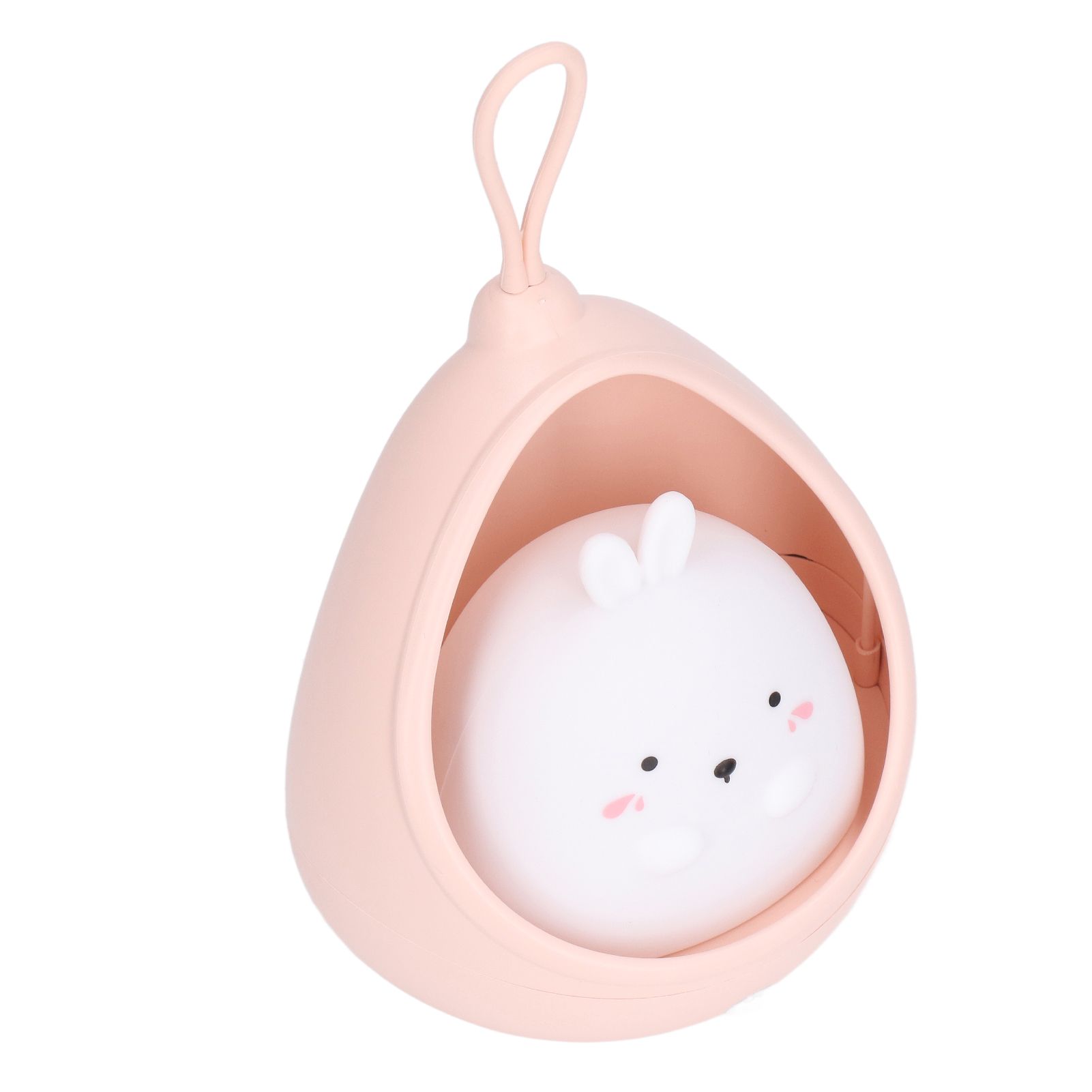Night Light White Bunny Shape LED Kids Induction Night Lamp with USB Cable for view 7