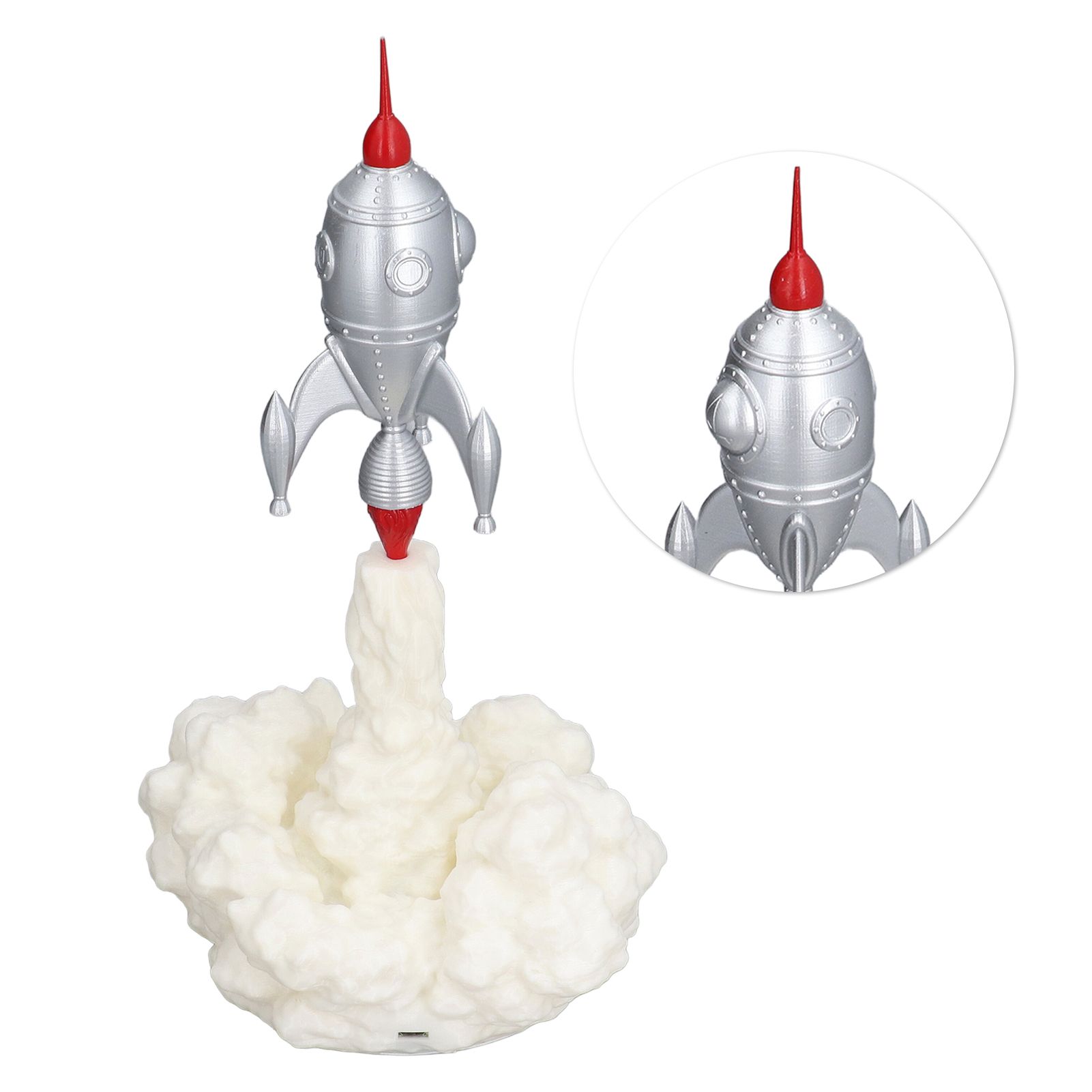 3D Rocket Lights Children's Accompanying Lights New Strange Lights 3D Printing view 9