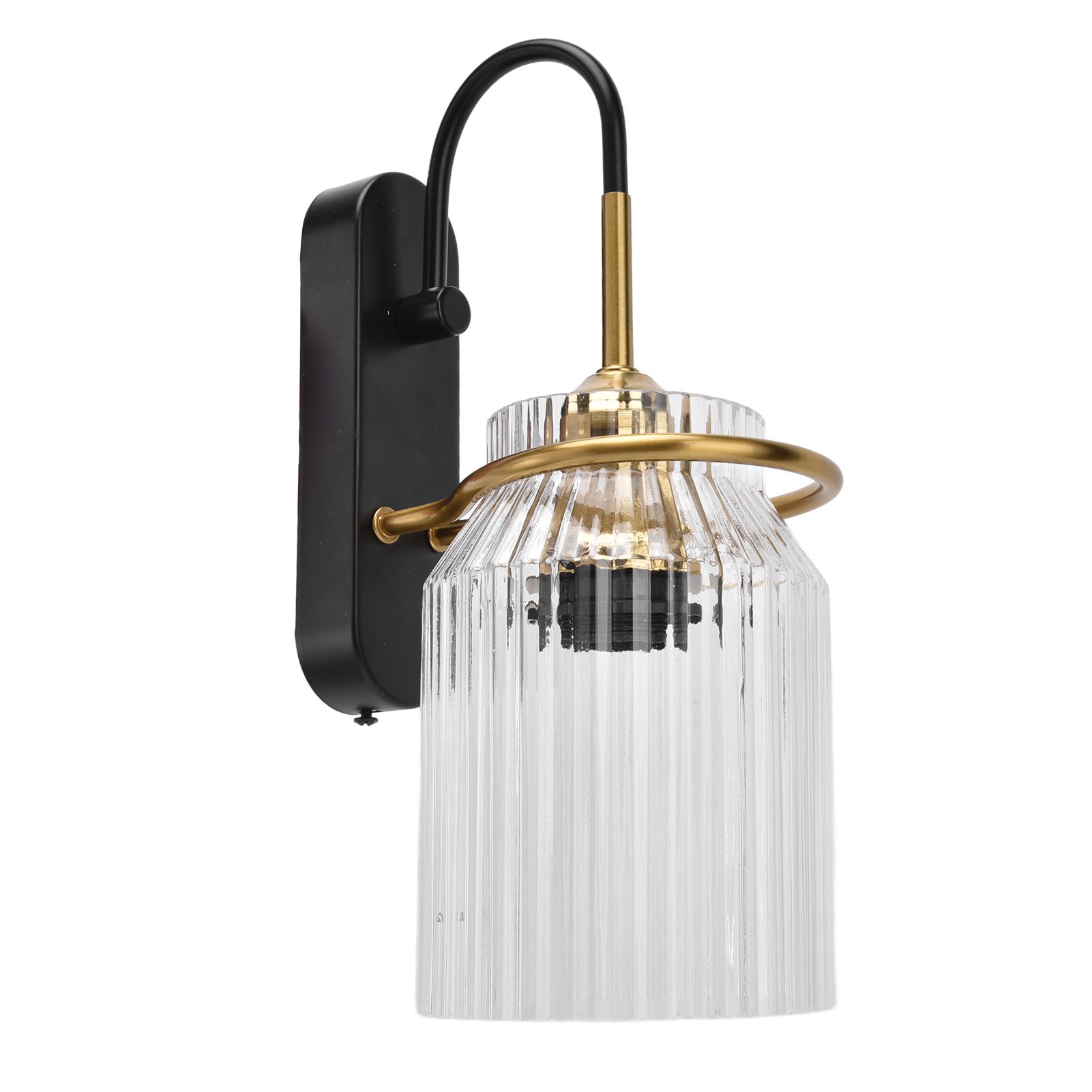 E26/E27 Wall Light Retro Glass Lampshade Wall Sconce Lamp for Bedroom