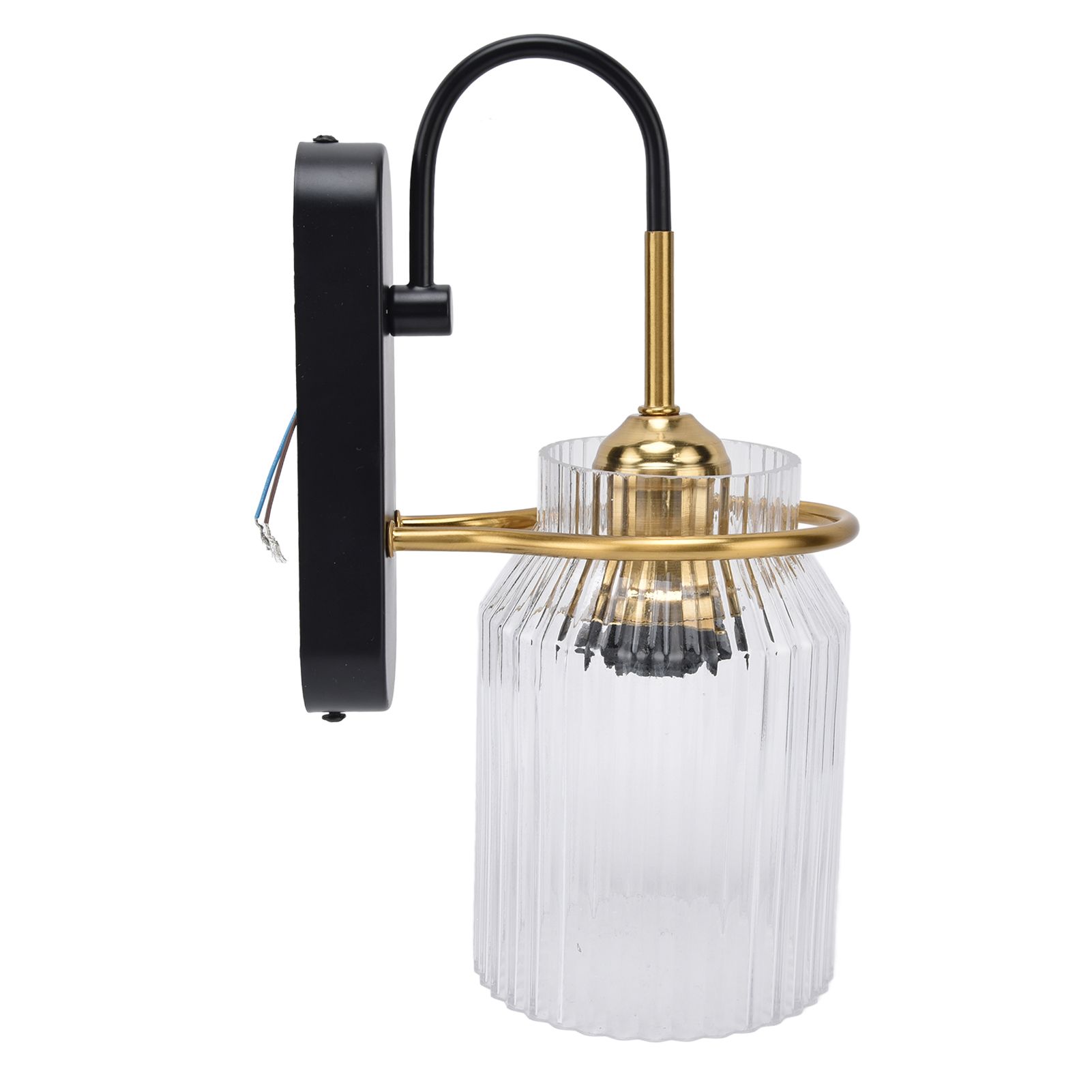 E26/E27 Wall Light Retro Glass Lampshade Wall Sconce Lamp for Bedroom view 4