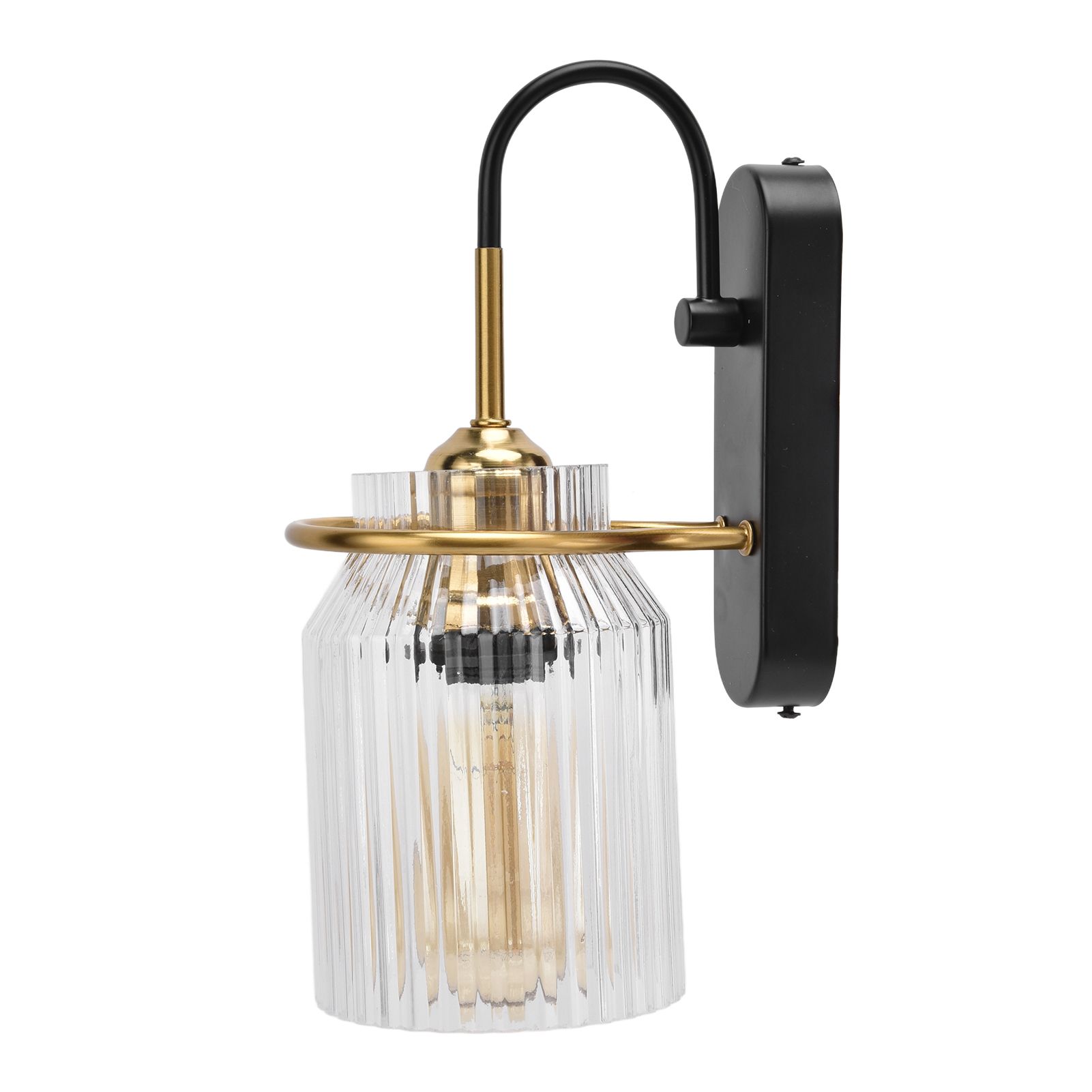 E26/E27 Wall Light Retro Glass Lampshade Wall Sconce Lamp for Bedroom view 5