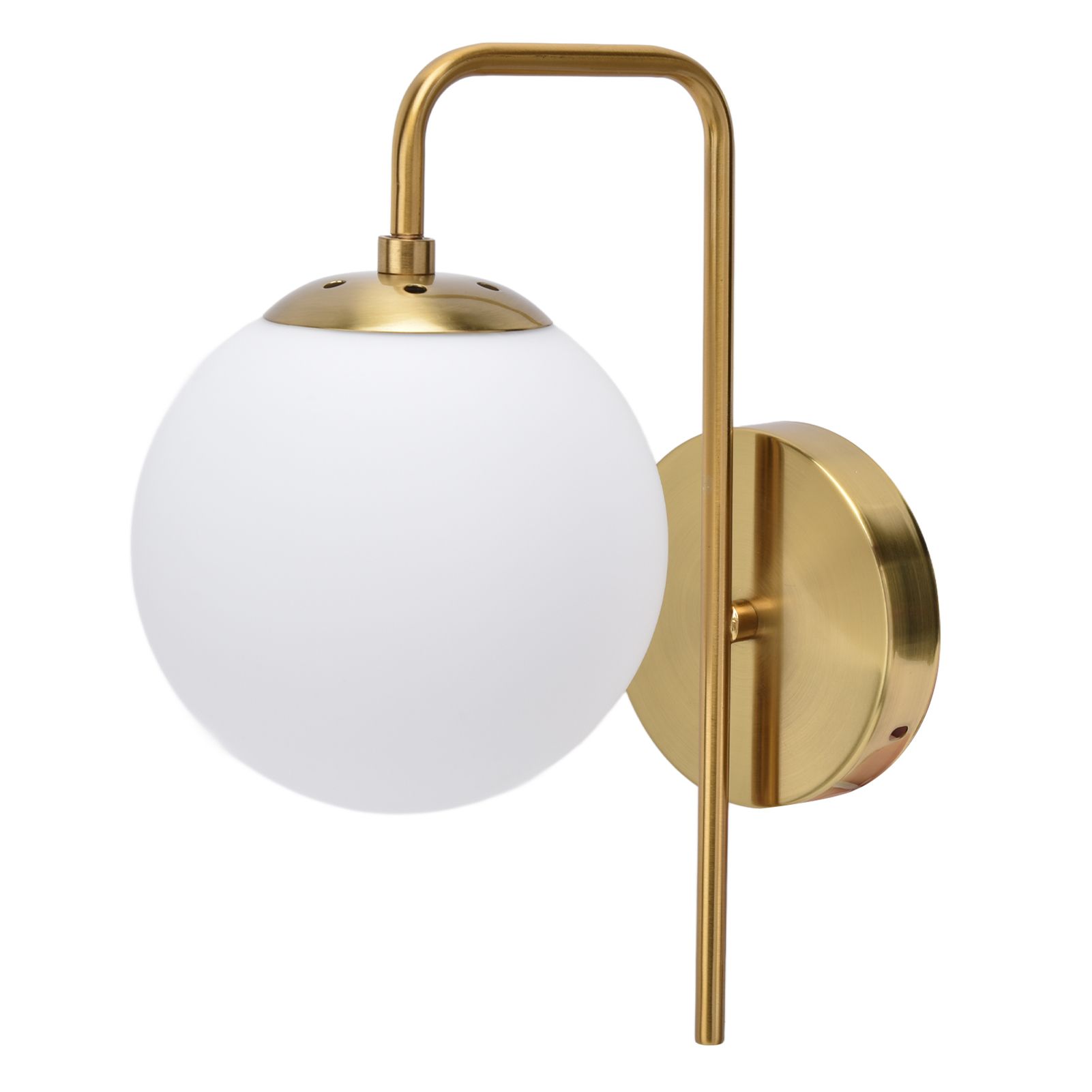 Nordic Modern E27 Glass Ball LED Wall Light Frosted Texture Round Bedroom Wall