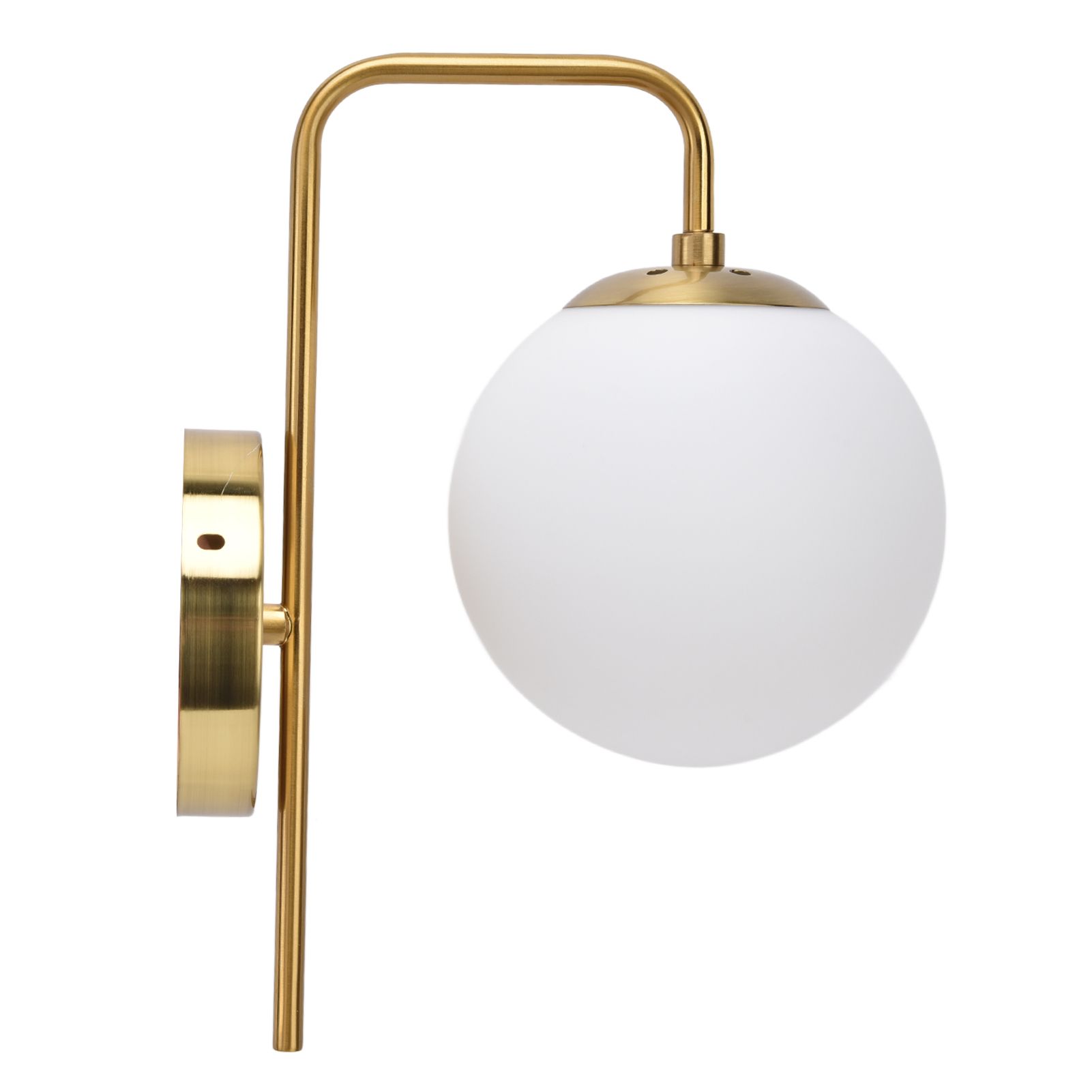 Nordic Modern E27 Glass Ball LED Wall Light Frosted Texture Round Bedroom Wall view 2