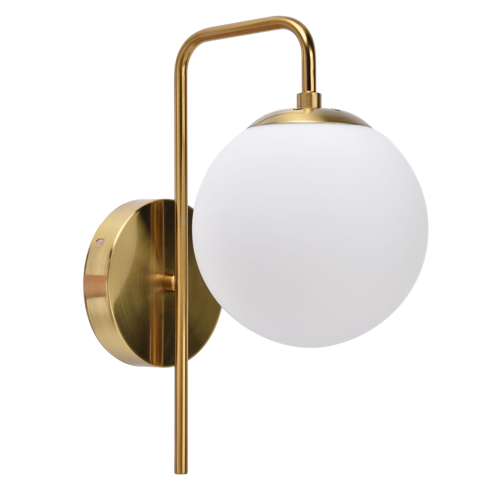 Nordic Modern E27 Glass Ball LED Wall Light Frosted Texture Round Bedroom Wall view 3