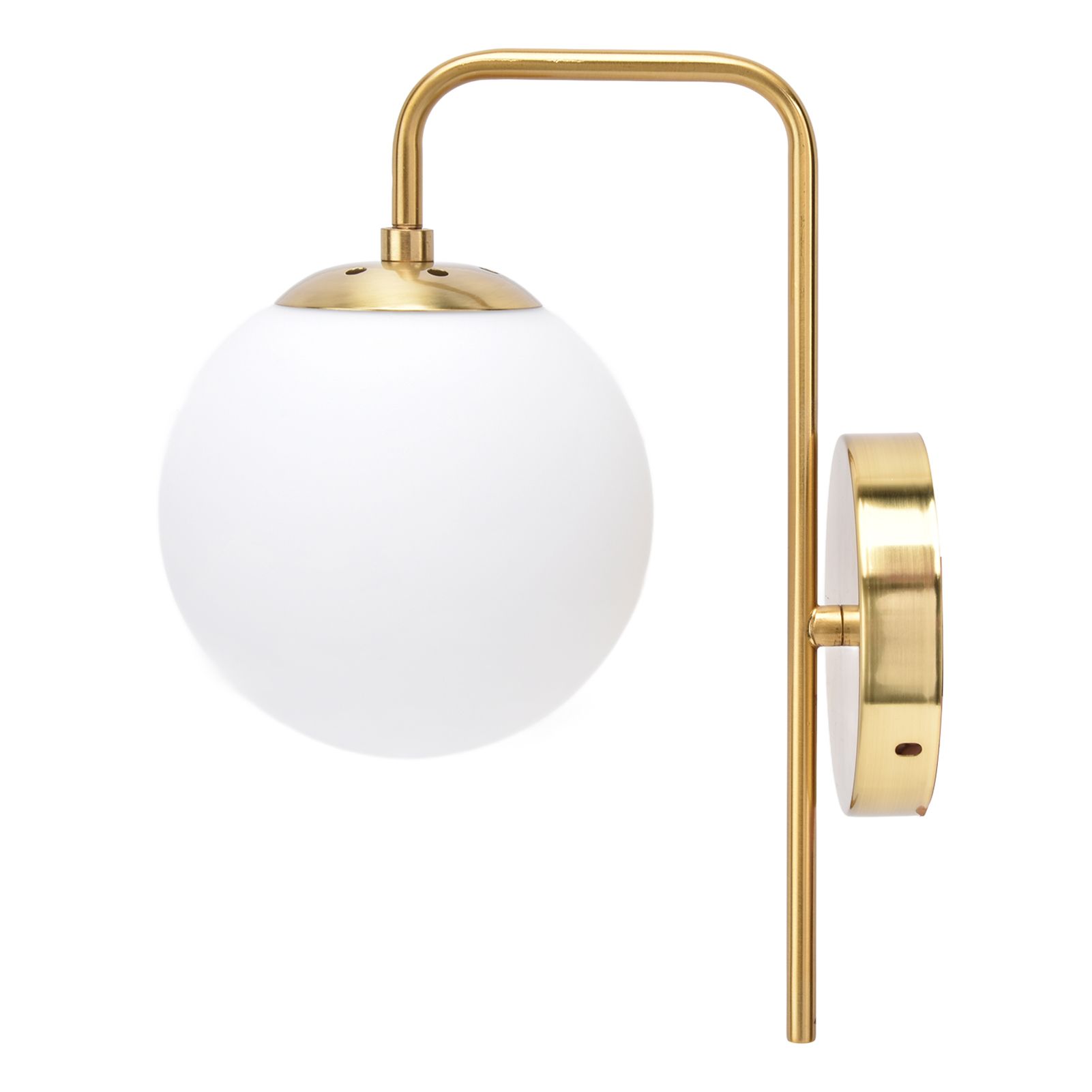Nordic Modern E27 Glass Ball LED Wall Light Frosted Texture Round Bedroom Wall view 5