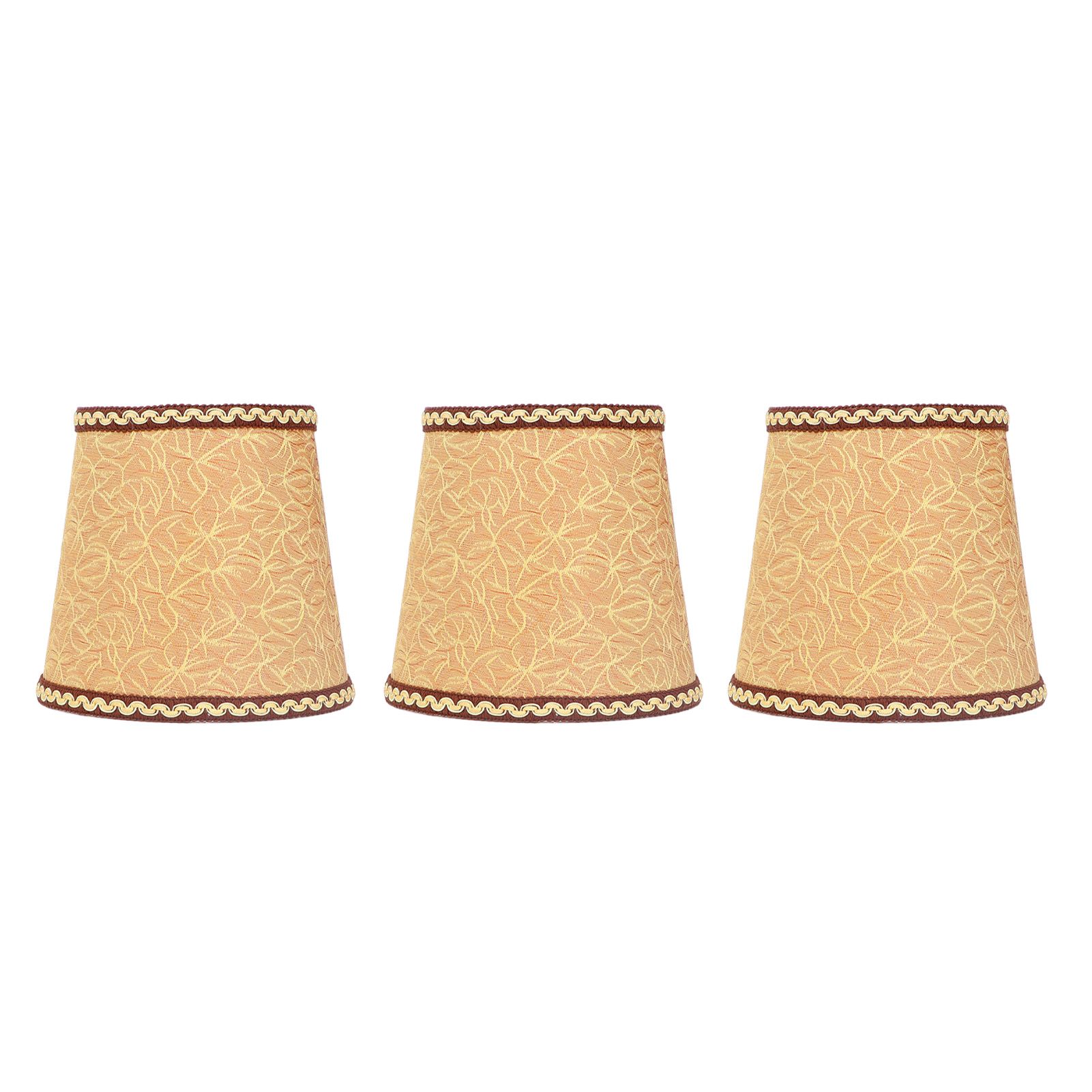 3Pcs Fabric Lampshade High Light Transmittance Perfect Edging Interventional