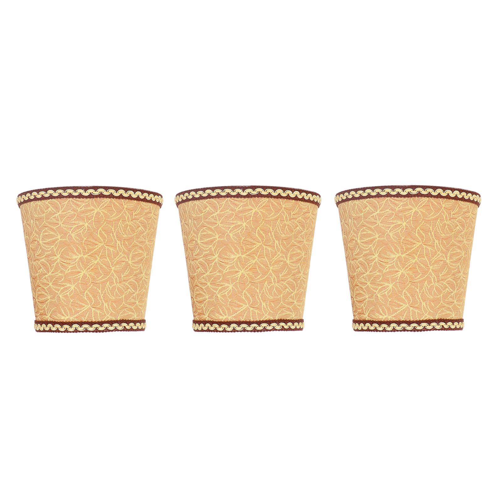 3Pcs Fabric Lampshade High Light Transmittance Perfect Edging Interventional view 2