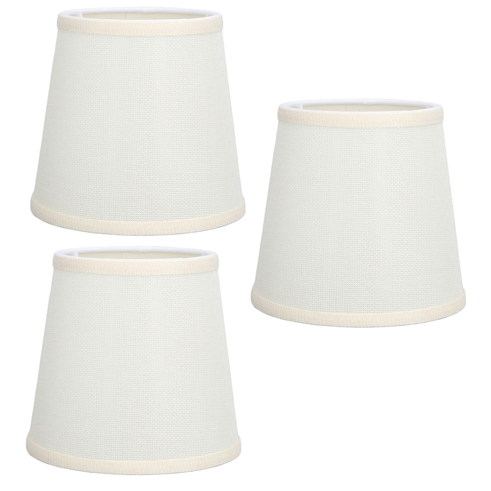 3Pcs Table Lampshade Hand Crafted High Transmittance Soft Cloth Highly Durable