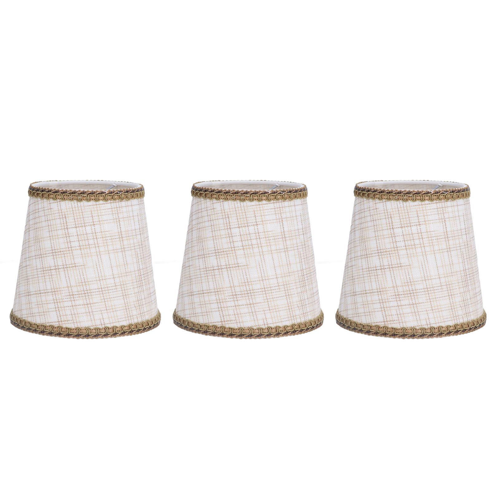 3Pcs Small Lamp Shades Hand Crafted Exquisite Soft Lightweight Dustproof High
