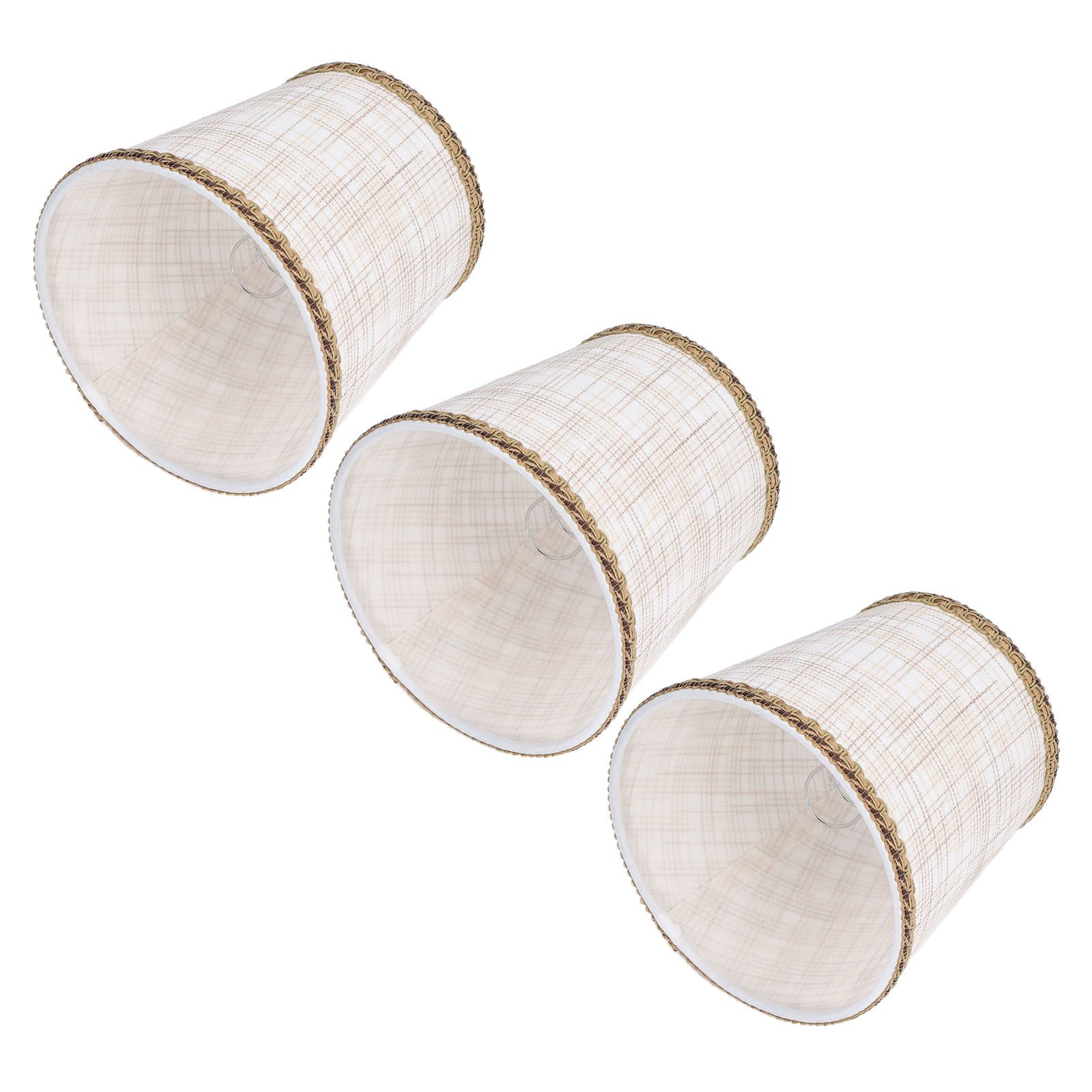 3Pcs Small Lamp Shades Hand Crafted Exquisite Soft Lightweight Dustproof High view 4