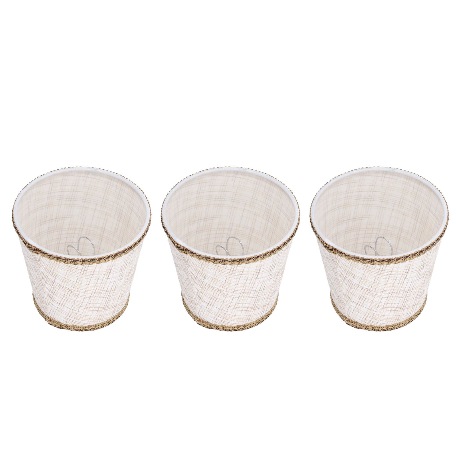 3Pcs Small Lamp Shades Hand Crafted Exquisite Soft Lightweight Dustproof High view 7