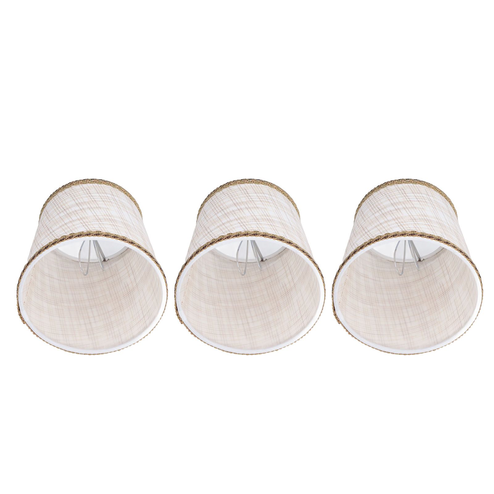 3Pcs Small Lamp Shades Hand Crafted Exquisite Soft Lightweight Dustproof High view 8