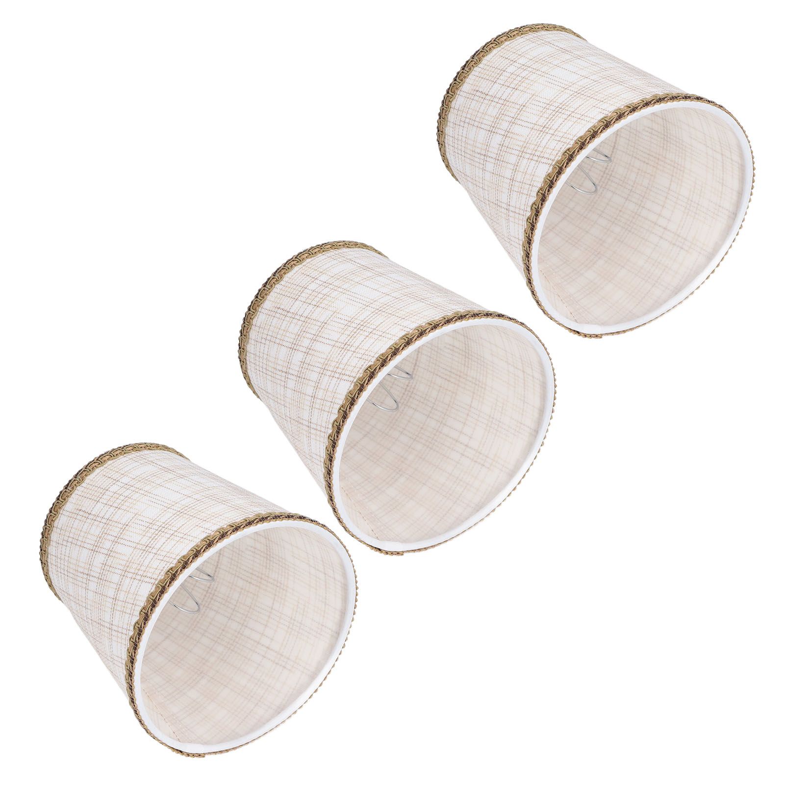 3Pcs Small Lamp Shades Hand Crafted Exquisite Soft Lightweight Dustproof High view 10