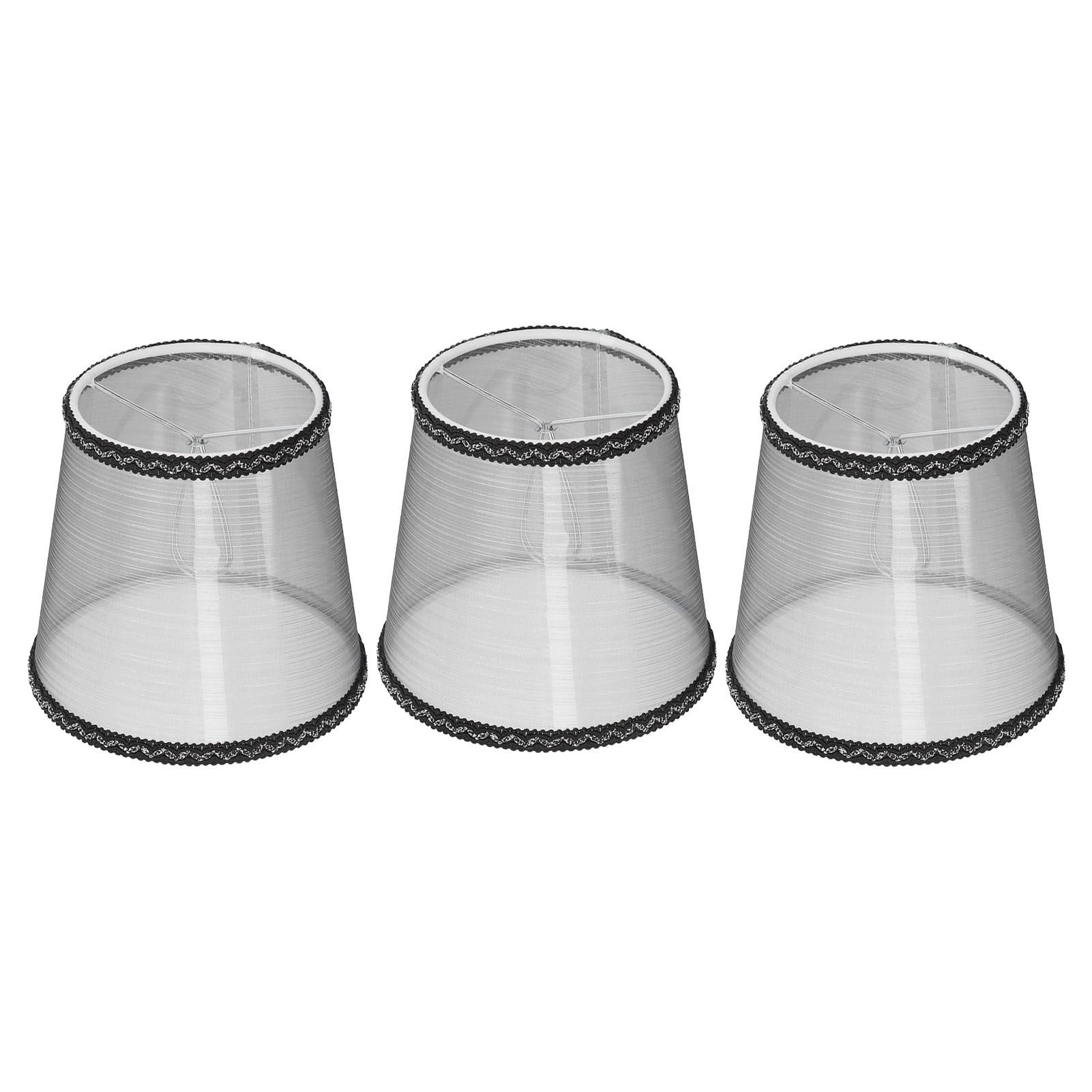 3pcs E14 Cloth Lamp Shade Excellent Light Transmission Chandelier Lamp Shade view 5