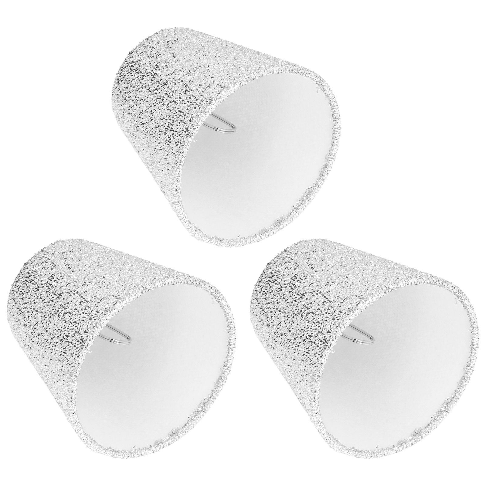 3Pcs Small Lamp Shades E14 Bright Surface Thin Lightweight High Transmittance view 3