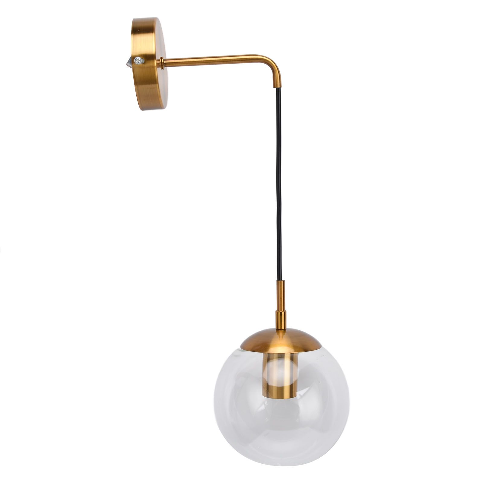 Modern Retro Wall Lamp Decorative Minimalis Glass Ball E27 Wall Light for view 3
