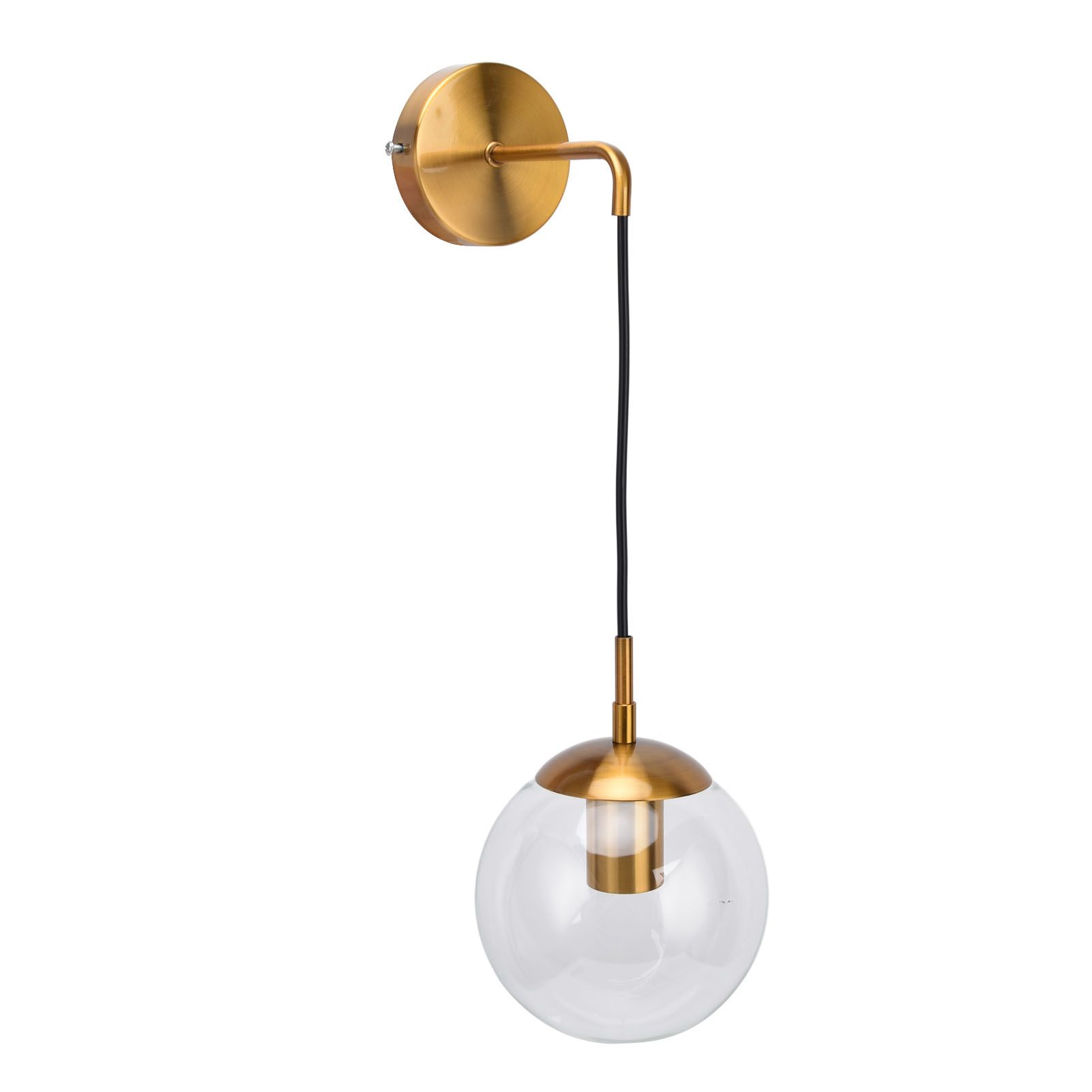 Modern Retro Wall Lamp Decorative Minimalis Glass Ball E27 Wall Light for view 4