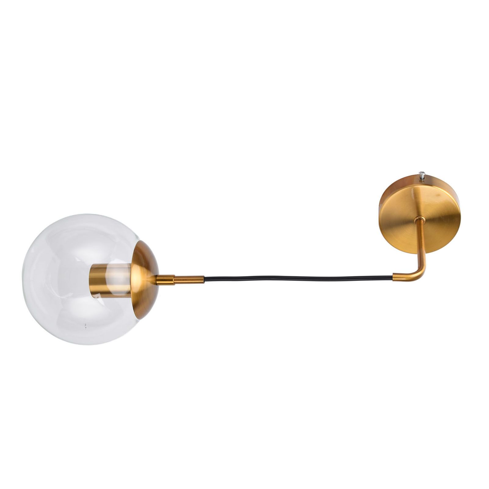 Modern Retro Wall Lamp Decorative Minimalis Glass Ball E27 Wall Light for view 7