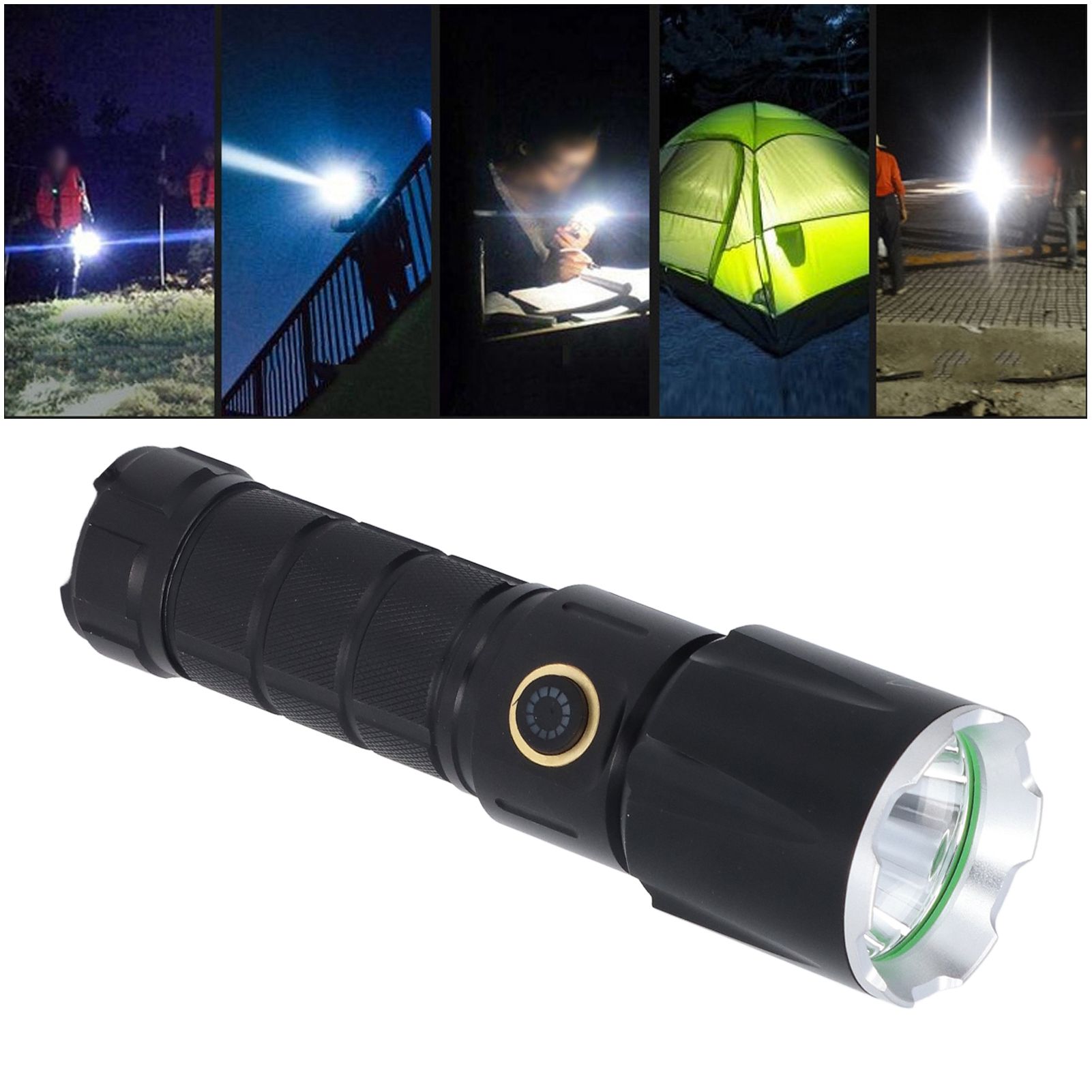 Rechargeable Flashlights USB Charging 5 Levels IPX4 Waterproof Wide view 11