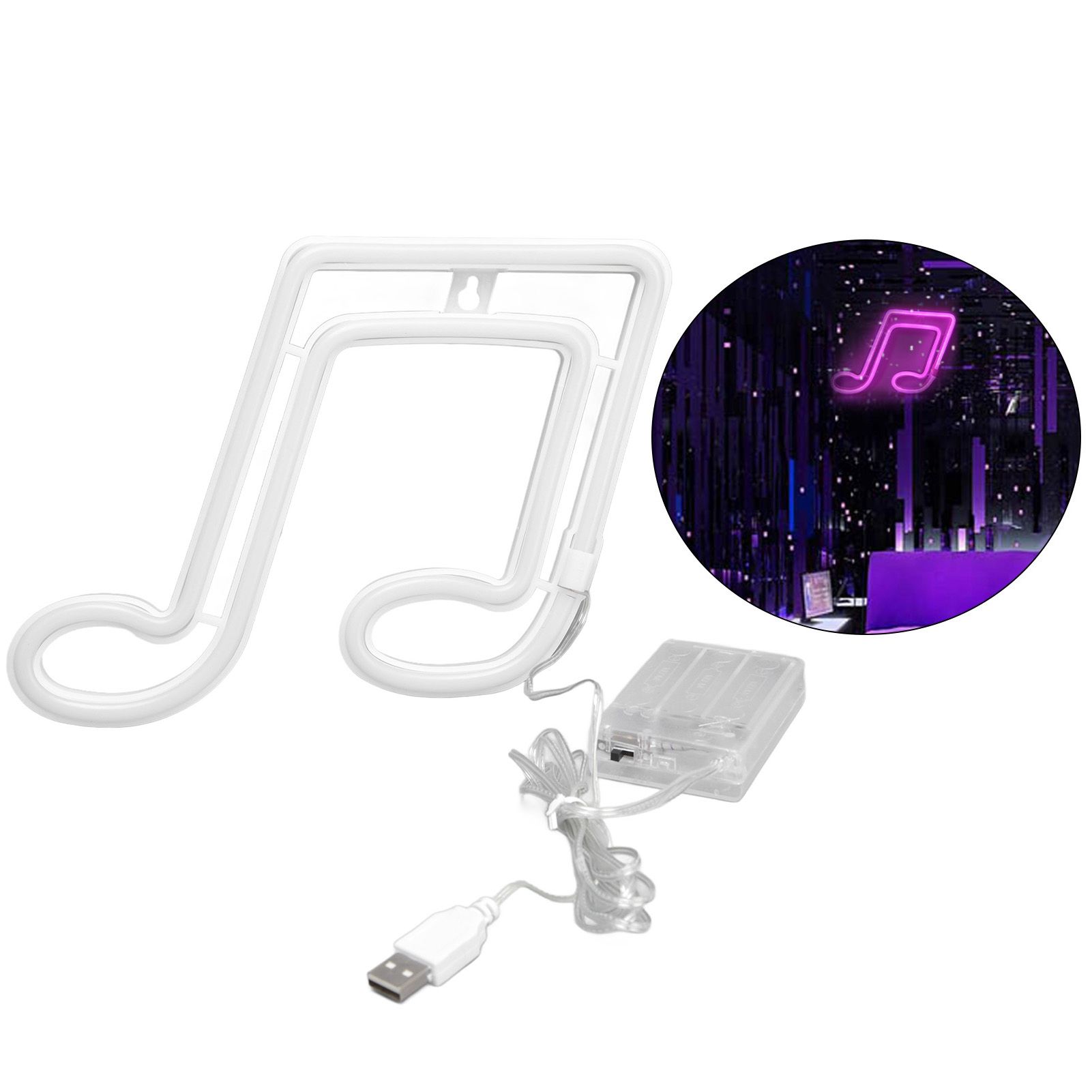 LED Neon Light Music Note Neon Night Light Concert Wall Lamp Party Wall view 11