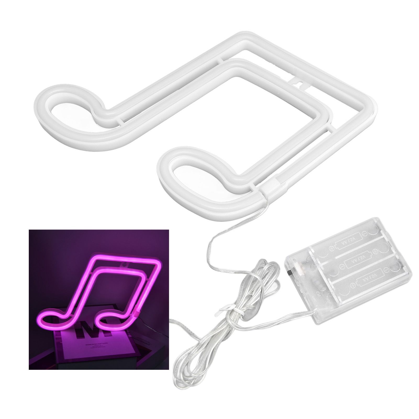 LED Neon Light Music Note Neon Night Light Concert Wall Lamp Party Wall view 12