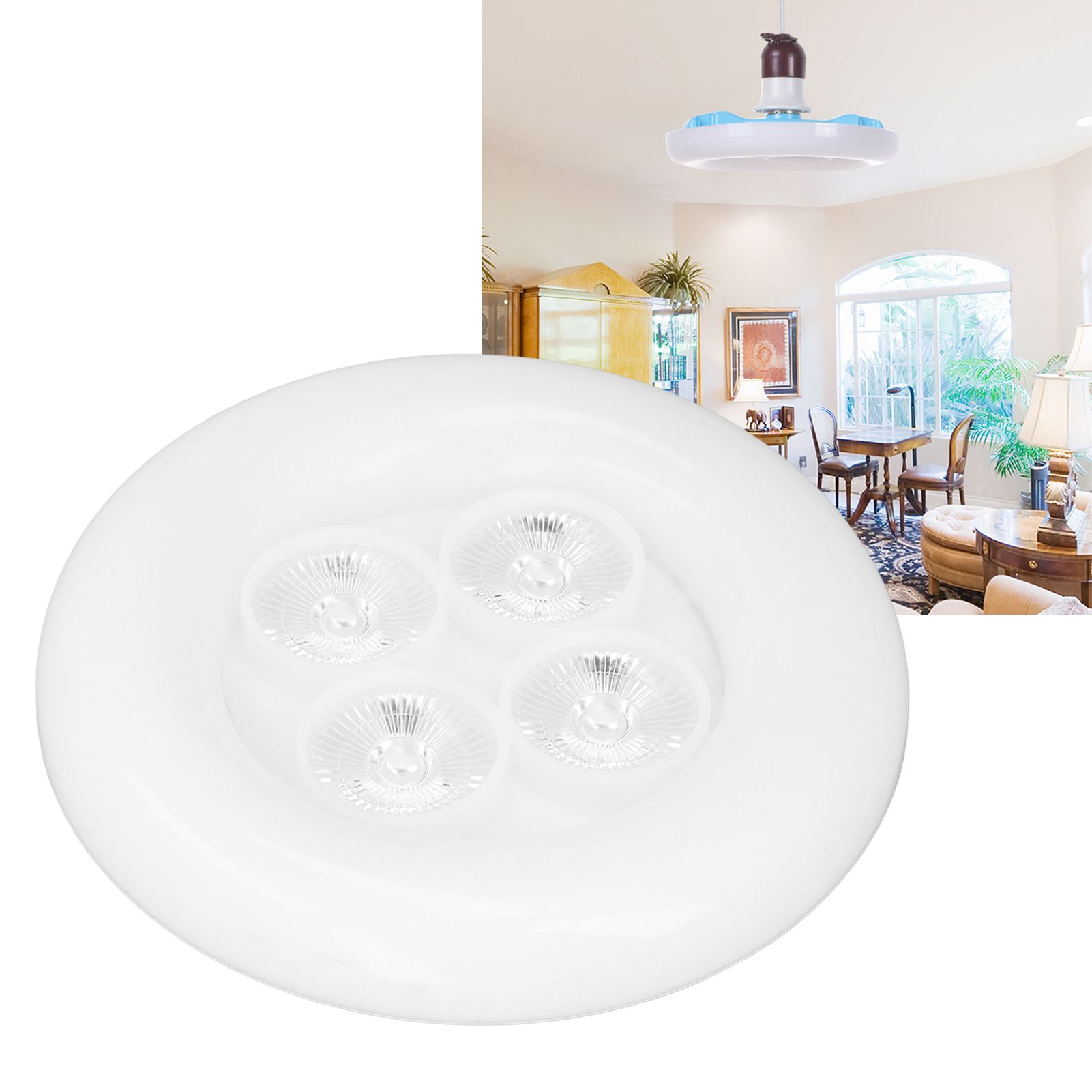 E27 LED Ceiling Light 38W Garage Lamp RGB Energy Saving 3 Mode Bedroom Light view 12