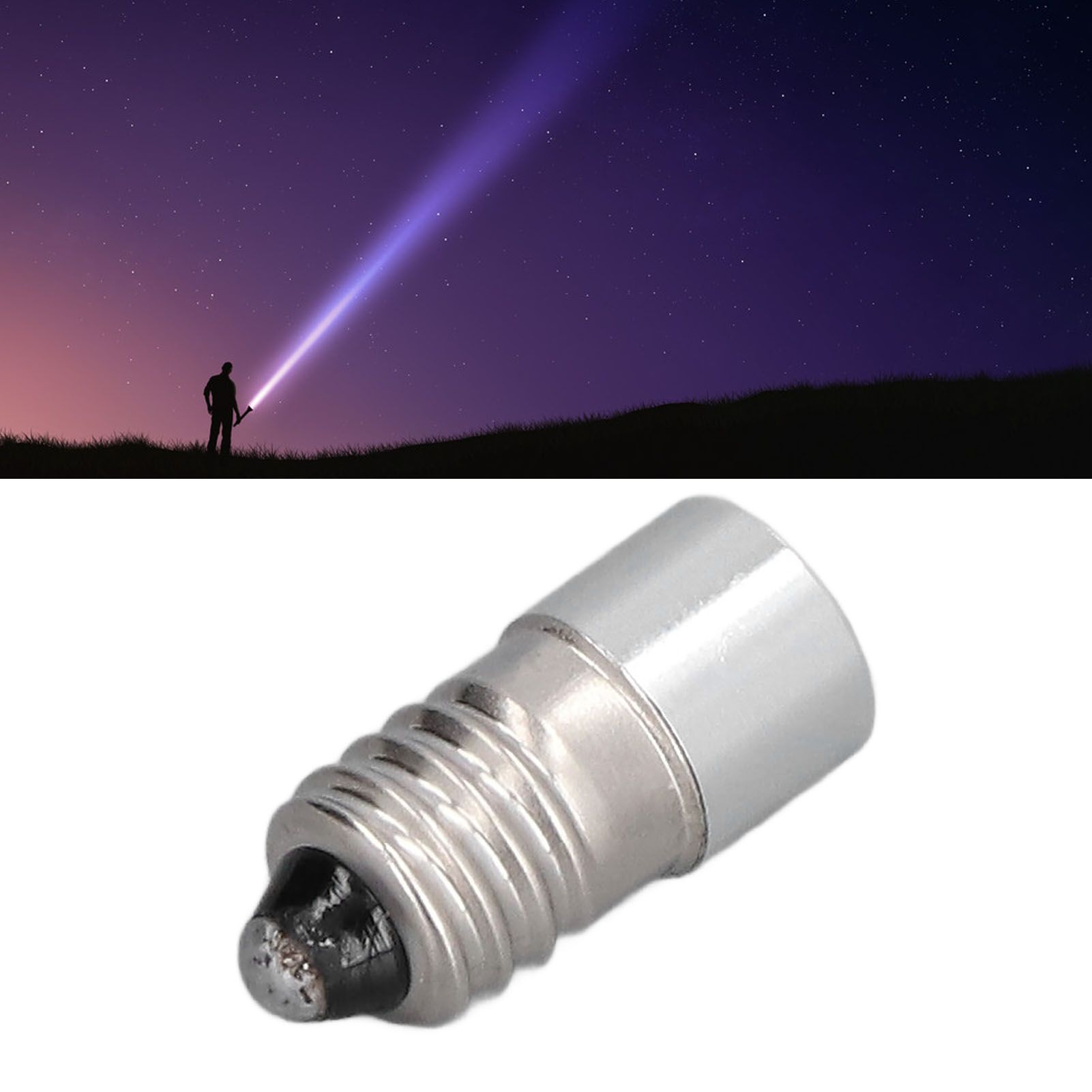 LED Flashlight Bulbs High Brightness 3W Stable Light Low Power Handheld LED view 12