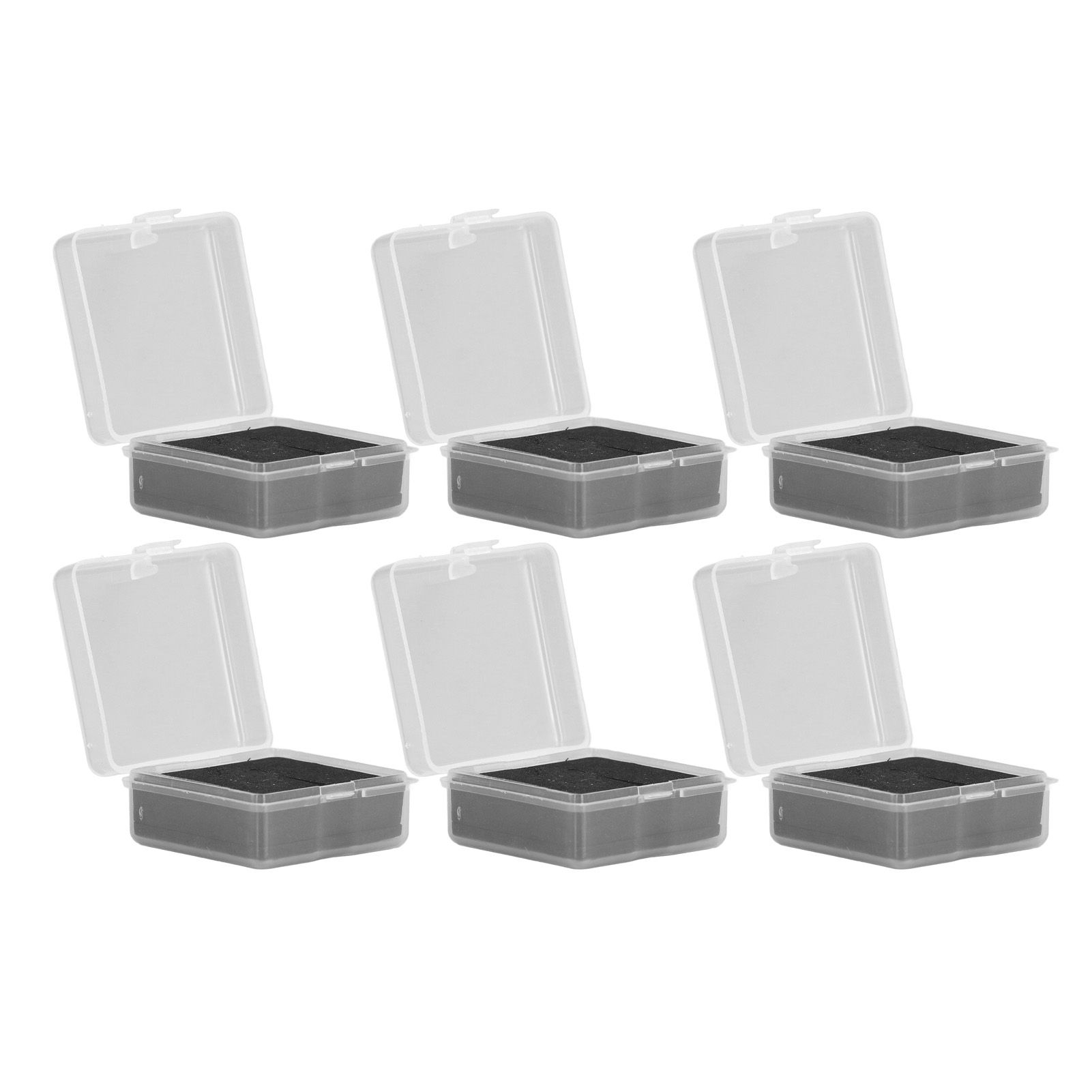 10PCS 4x4x2cm Lamp Holder Storage Box Portable Jewelry Storage Box Small Parts view 10