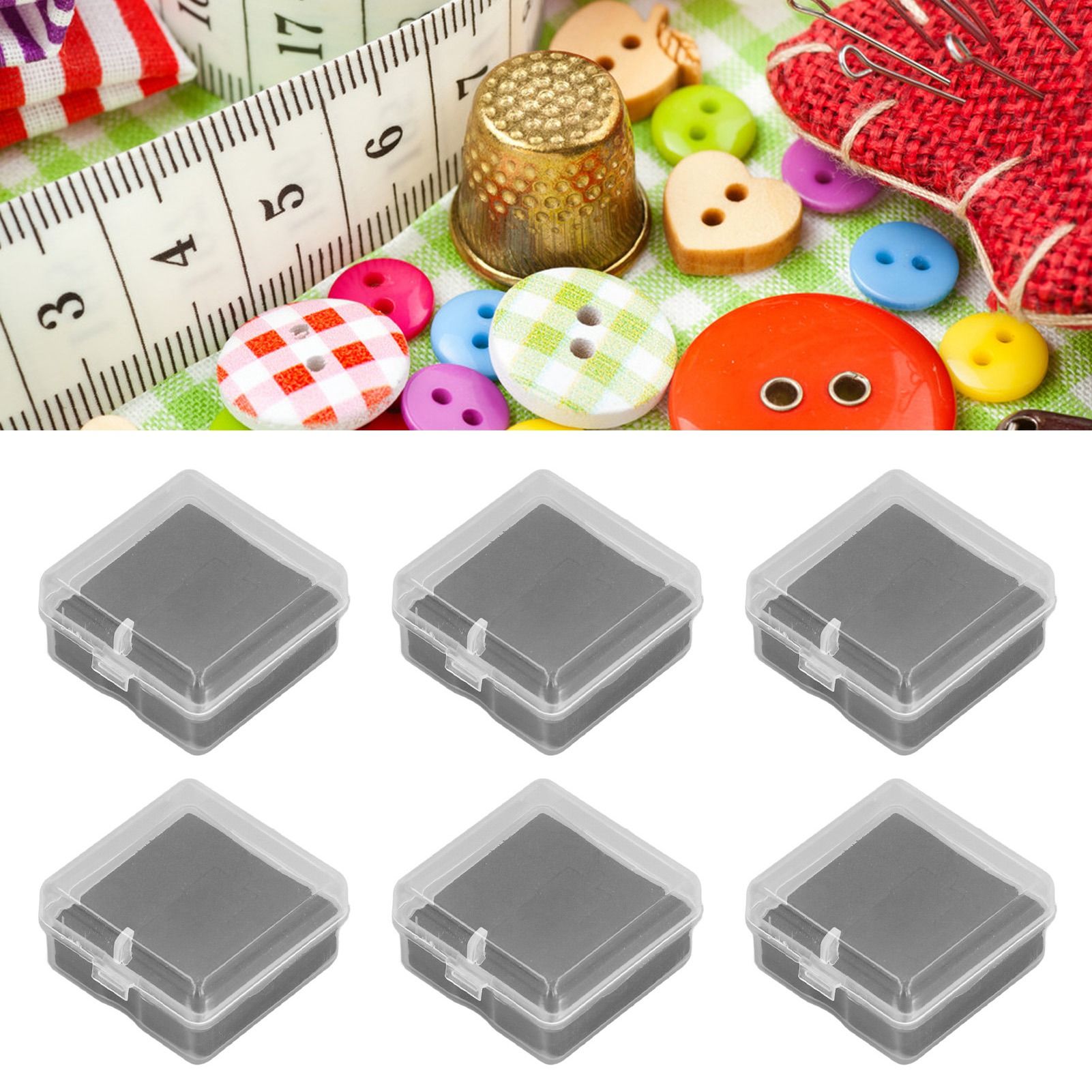 10PCS 4x4x2cm Lamp Holder Storage Box Portable Jewelry Storage Box Small Parts view 12