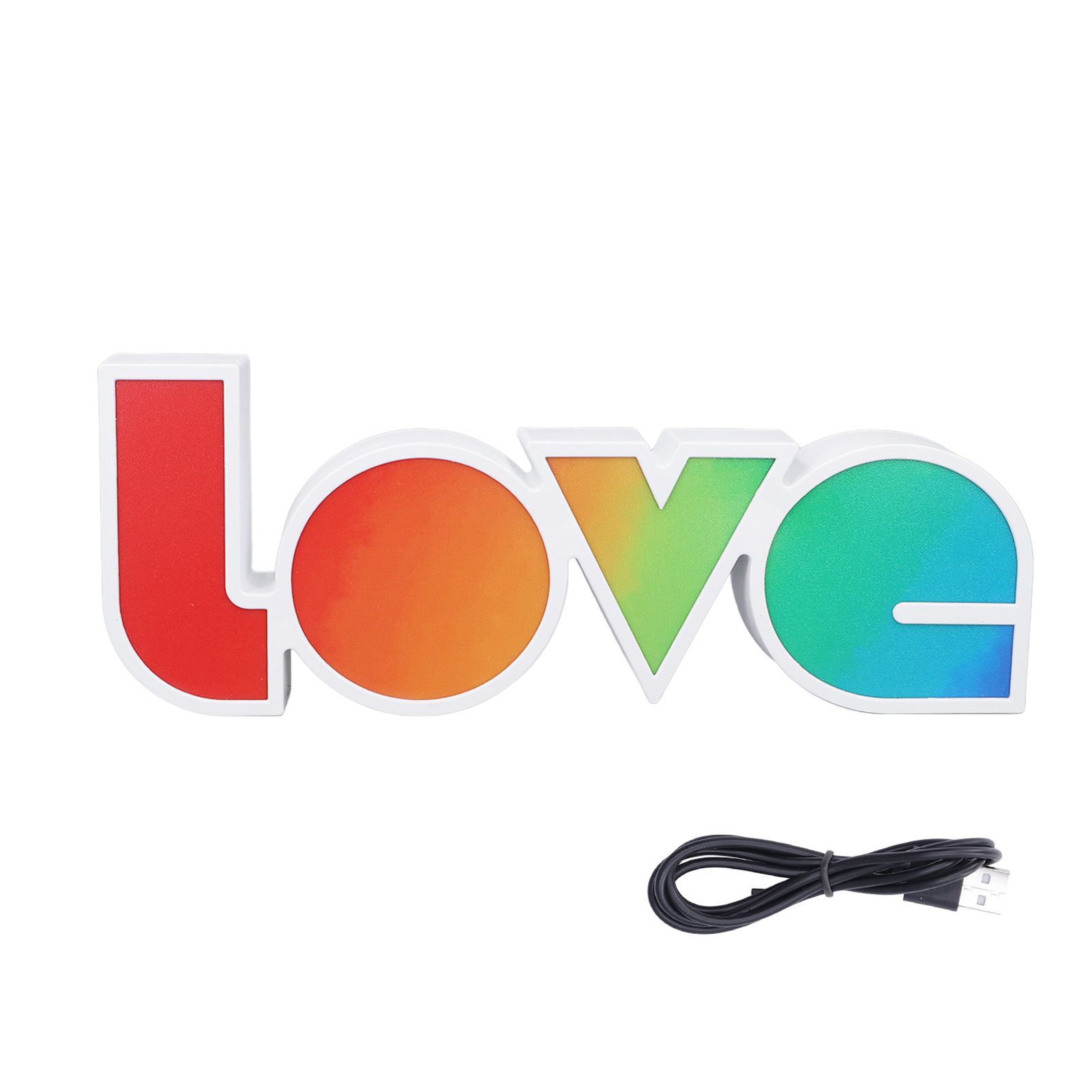 Love Letter Night Light Hangable Decorative Desktop LED Neon Lamp for Wedding