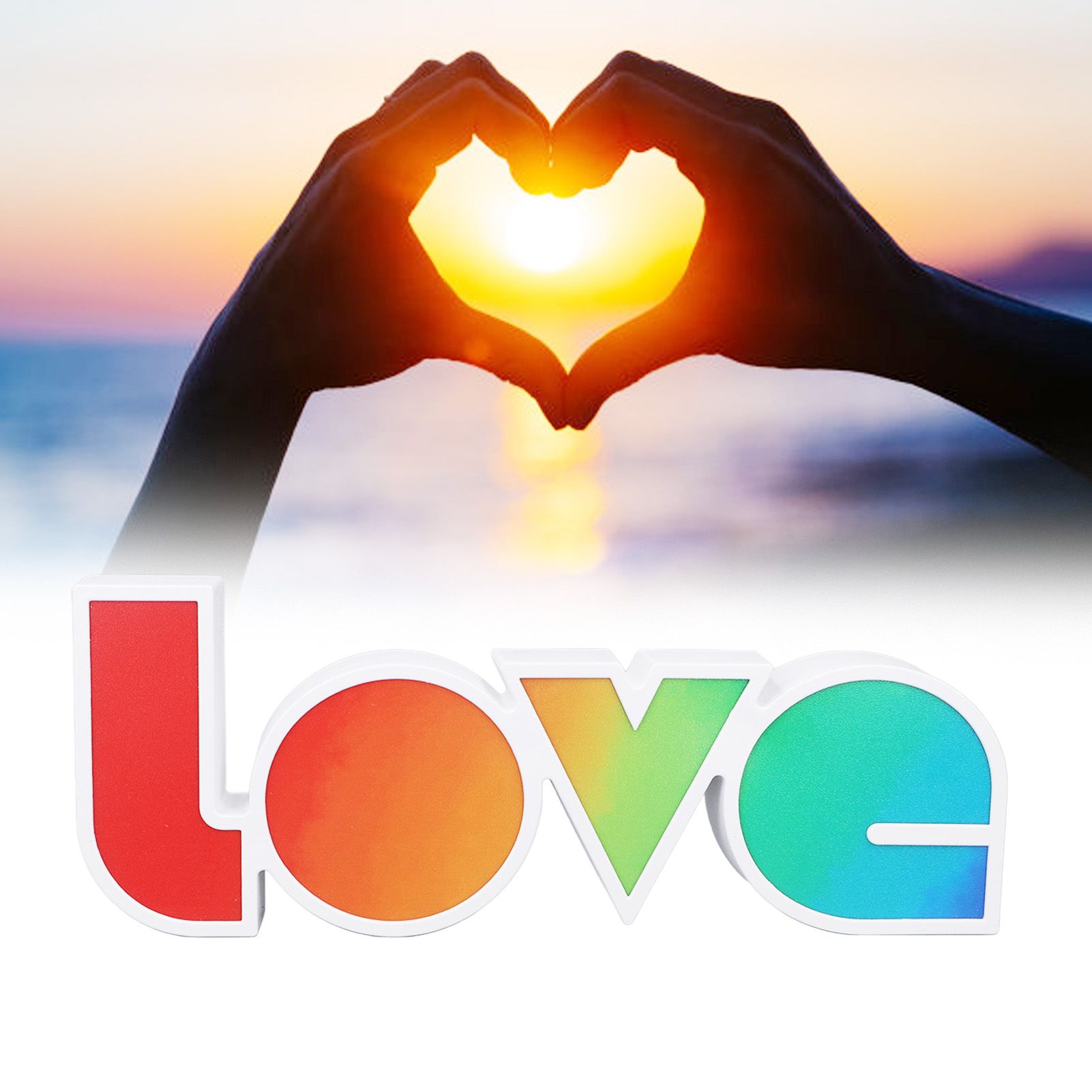Love Letter Night Light Hangable Decorative Desktop LED Neon Lamp for Wedding view 12