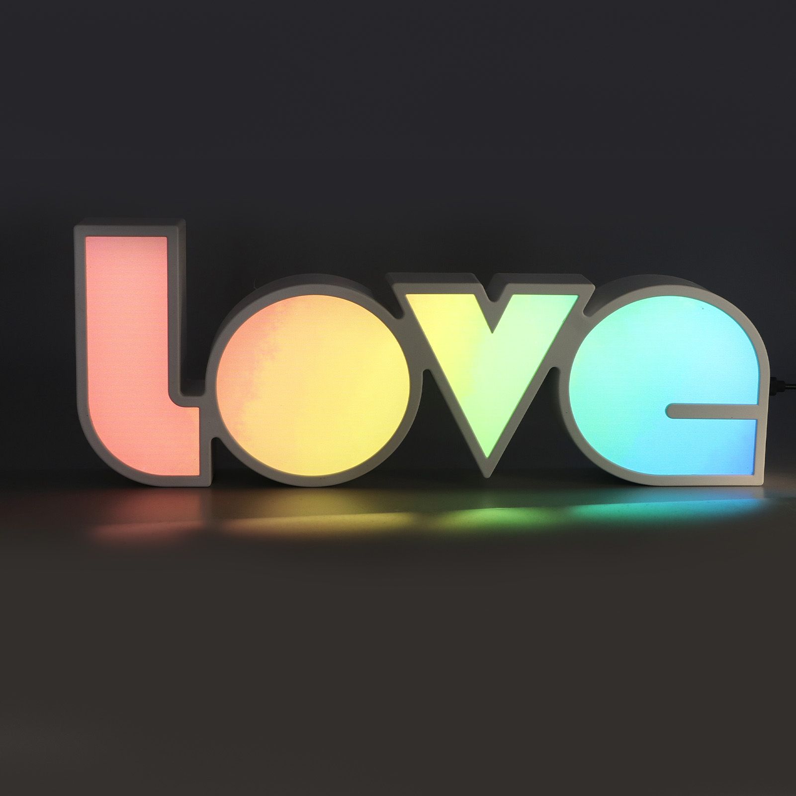 Love Letter Night Light Hangable Decorative Desktop LED Neon Lamp for Wedding view 13